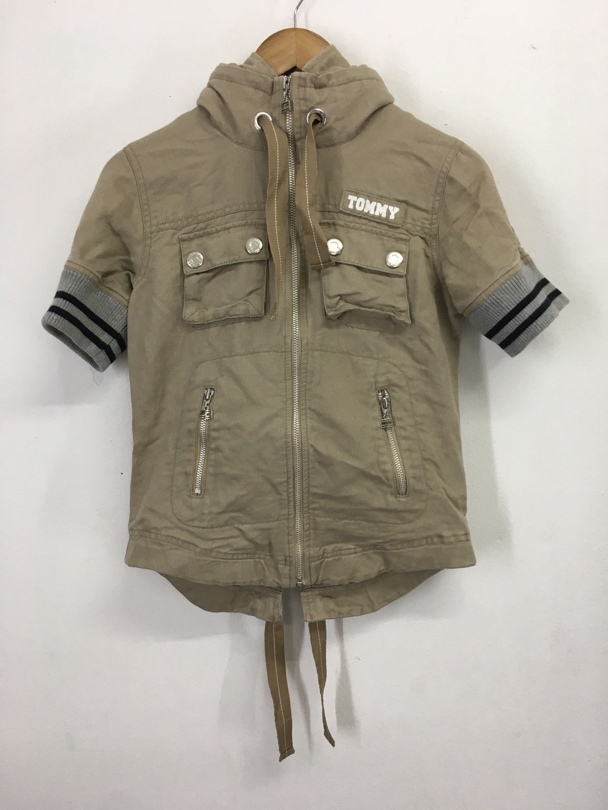Tommy Hilfiger zipper short sleeve hoodie Size US S / EU 44-46 / 1 - 2 Thumbnail