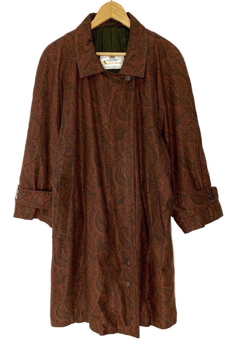 Aquascutum RARE ‼️ Aquascutum Paisley Design Oversized Trench Coat Size US L / EU 52-54 / 3 - 1 Thumbnail