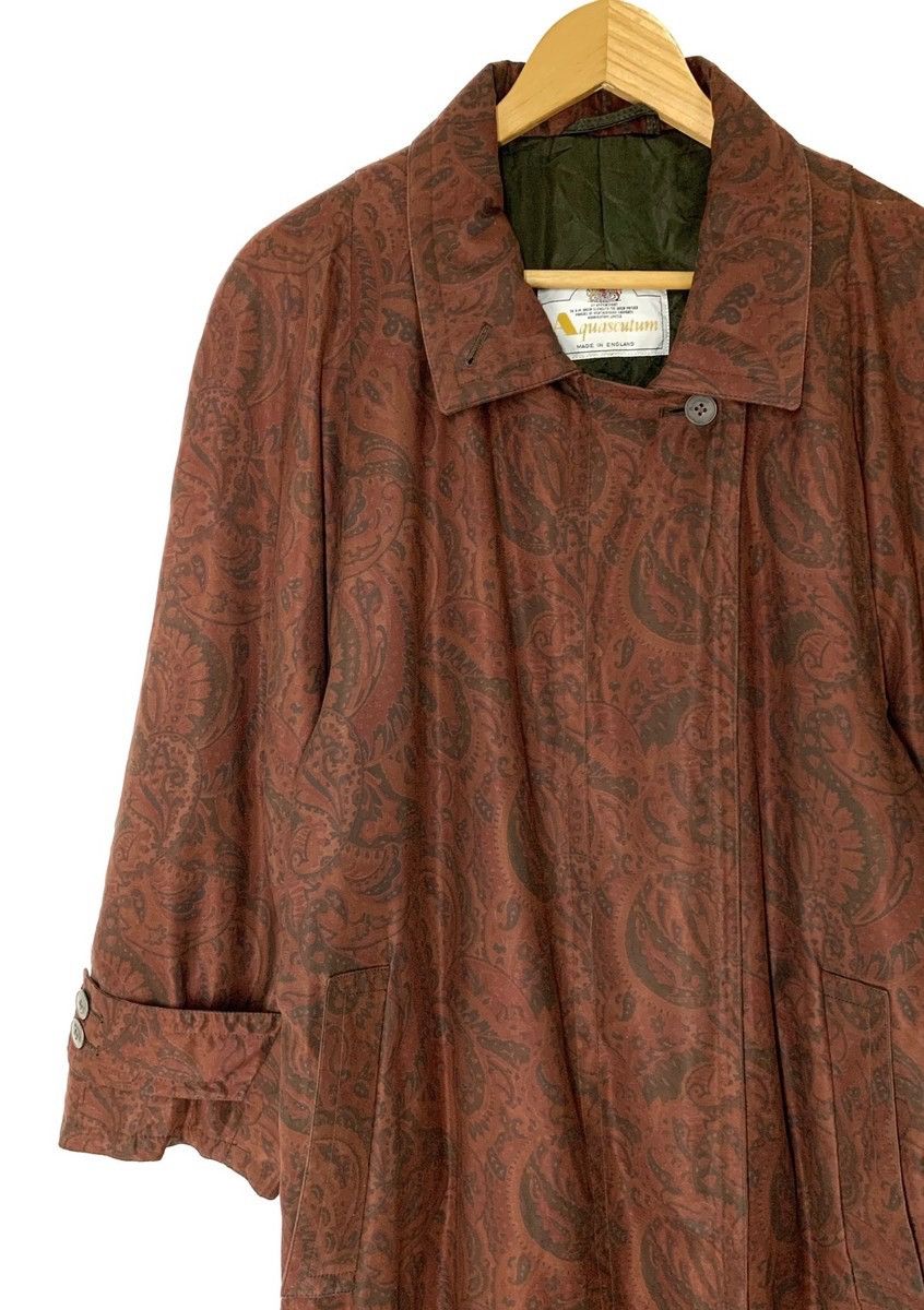 Aquascutum RARE ‼️ Aquascutum Paisley Design Oversized Trench Coat Size US L / EU 52-54 / 3 - 2 Thumbnail