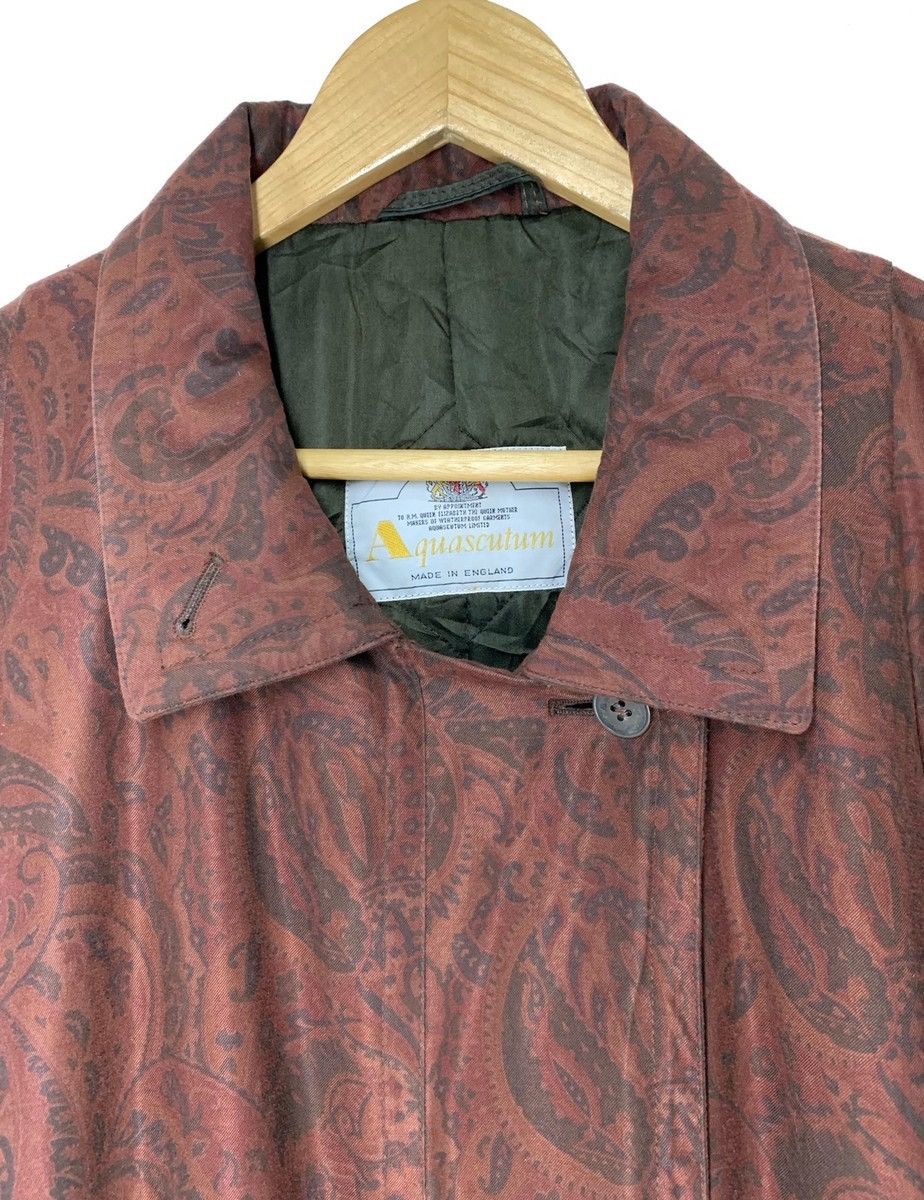 Aquascutum RARE ‼️ Aquascutum Paisley Design Oversized Trench Coat Size US L / EU 52-54 / 3 - 4 Thumbnail