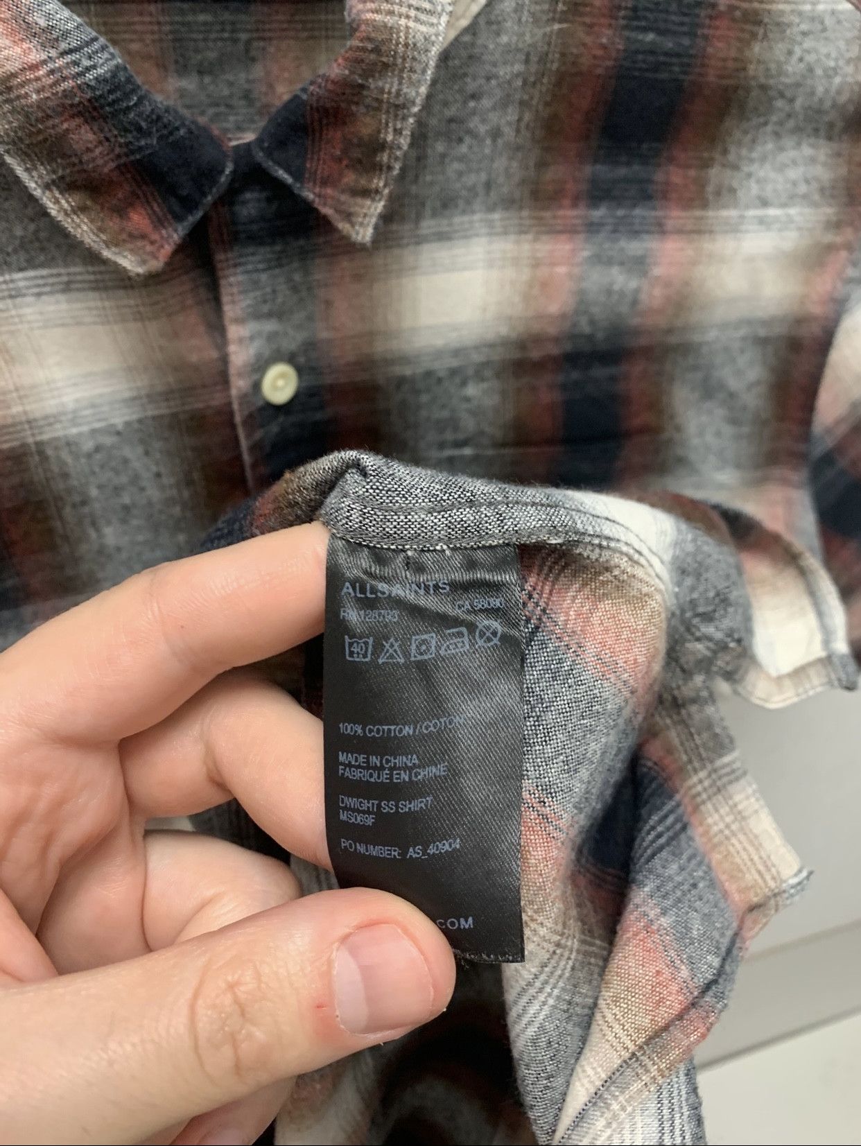 Allsaints Allsaints flannel shirt S size Size US S / EU 44-46 / 1 - 5 Thumbnail