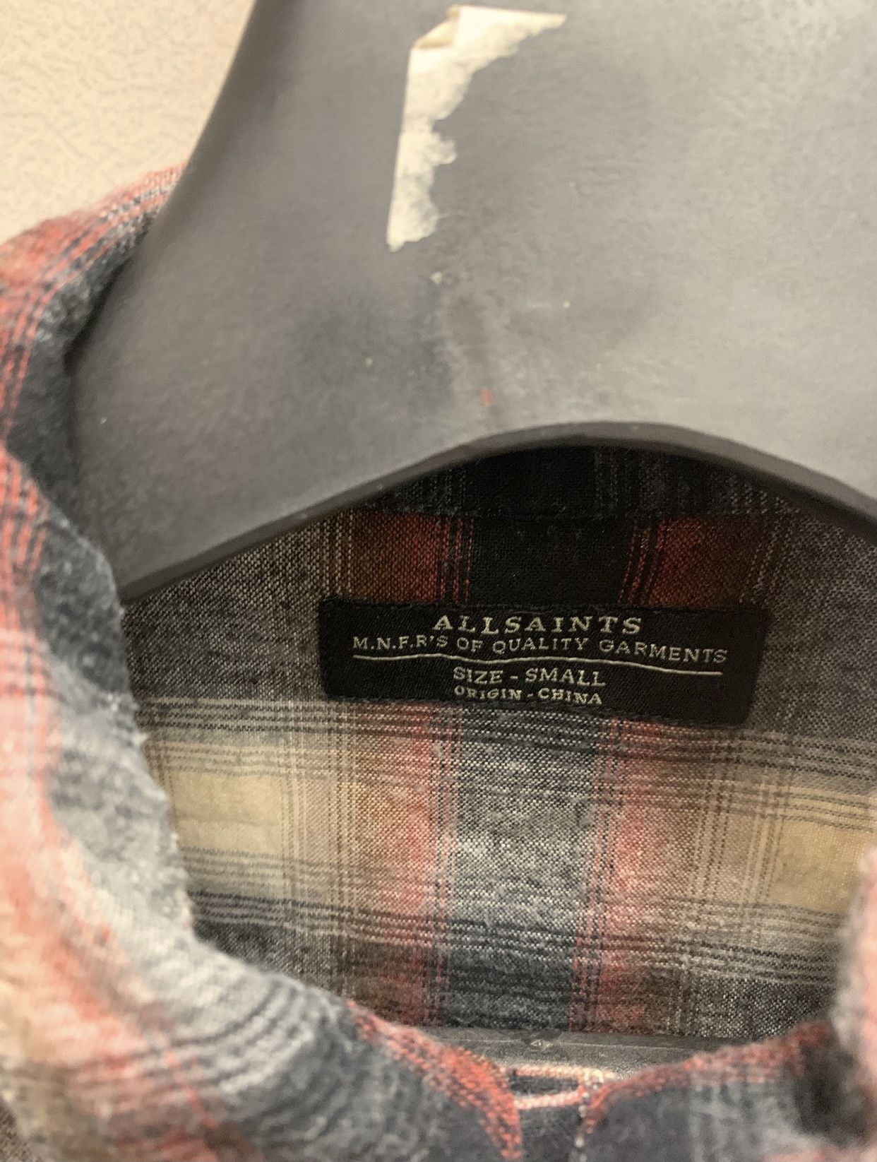 Allsaints Allsaints flannel shirt S size Size US S / EU 44-46 / 1 - 4 Thumbnail