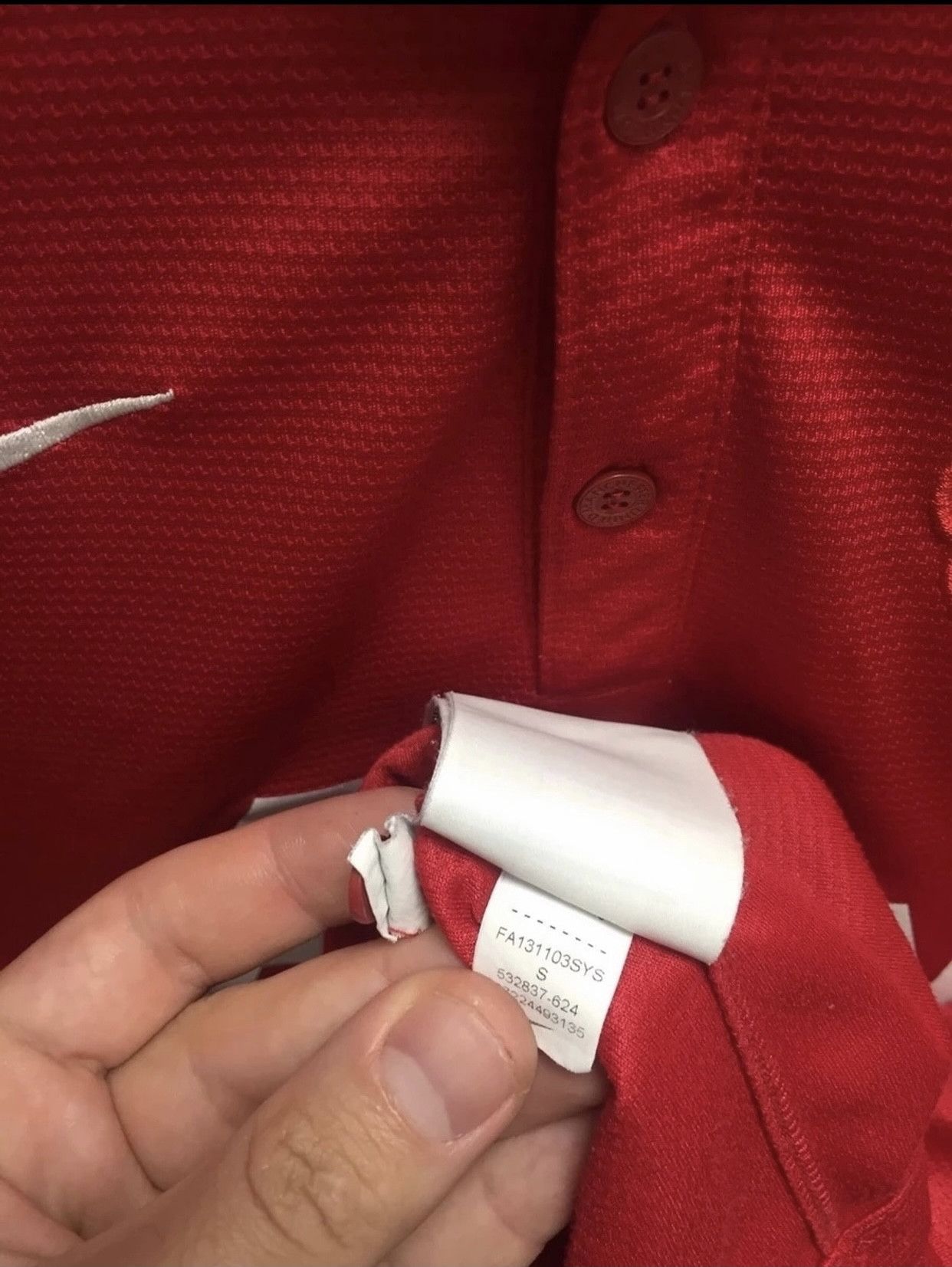 Nike Manchester United Nike soccer jersey S AON red Size US S / EU 44-46 / 1 - 4 Thumbnail