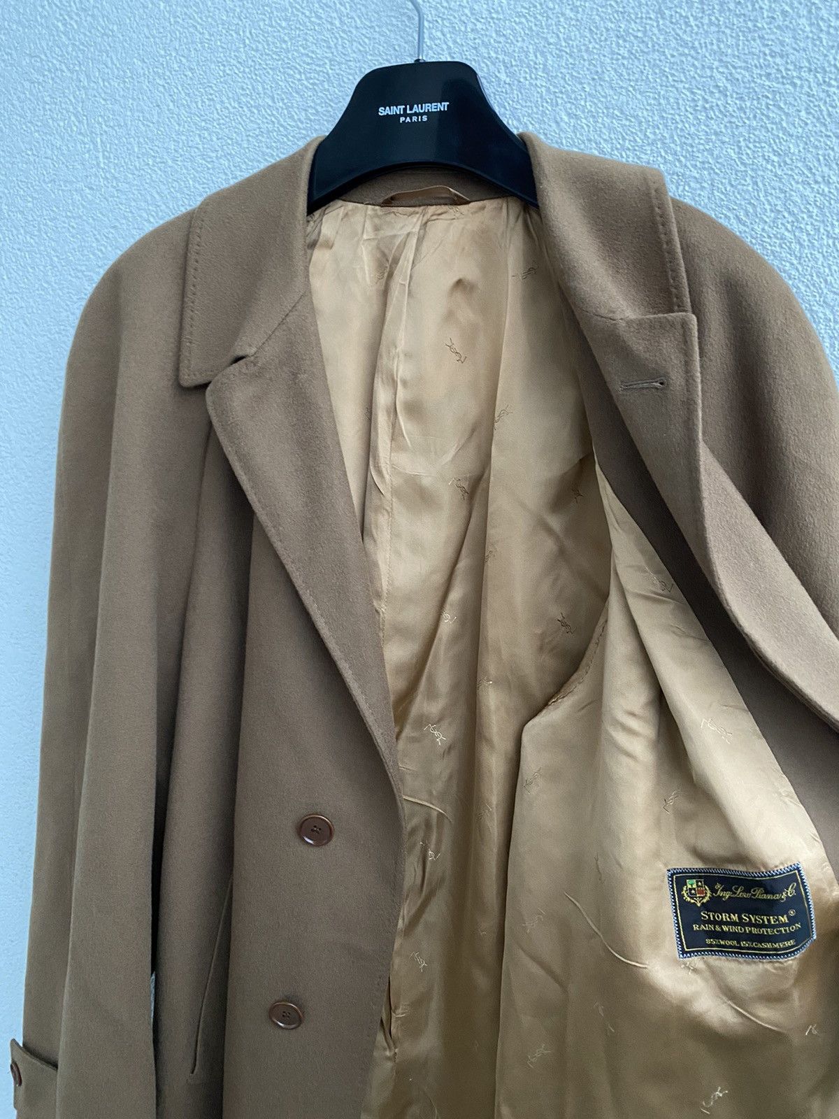 Loro Piana Wool YSL Coat Loro Piana Cashmere Soft Long Size US XL / EU 56 / 4 - 4 Thumbnail