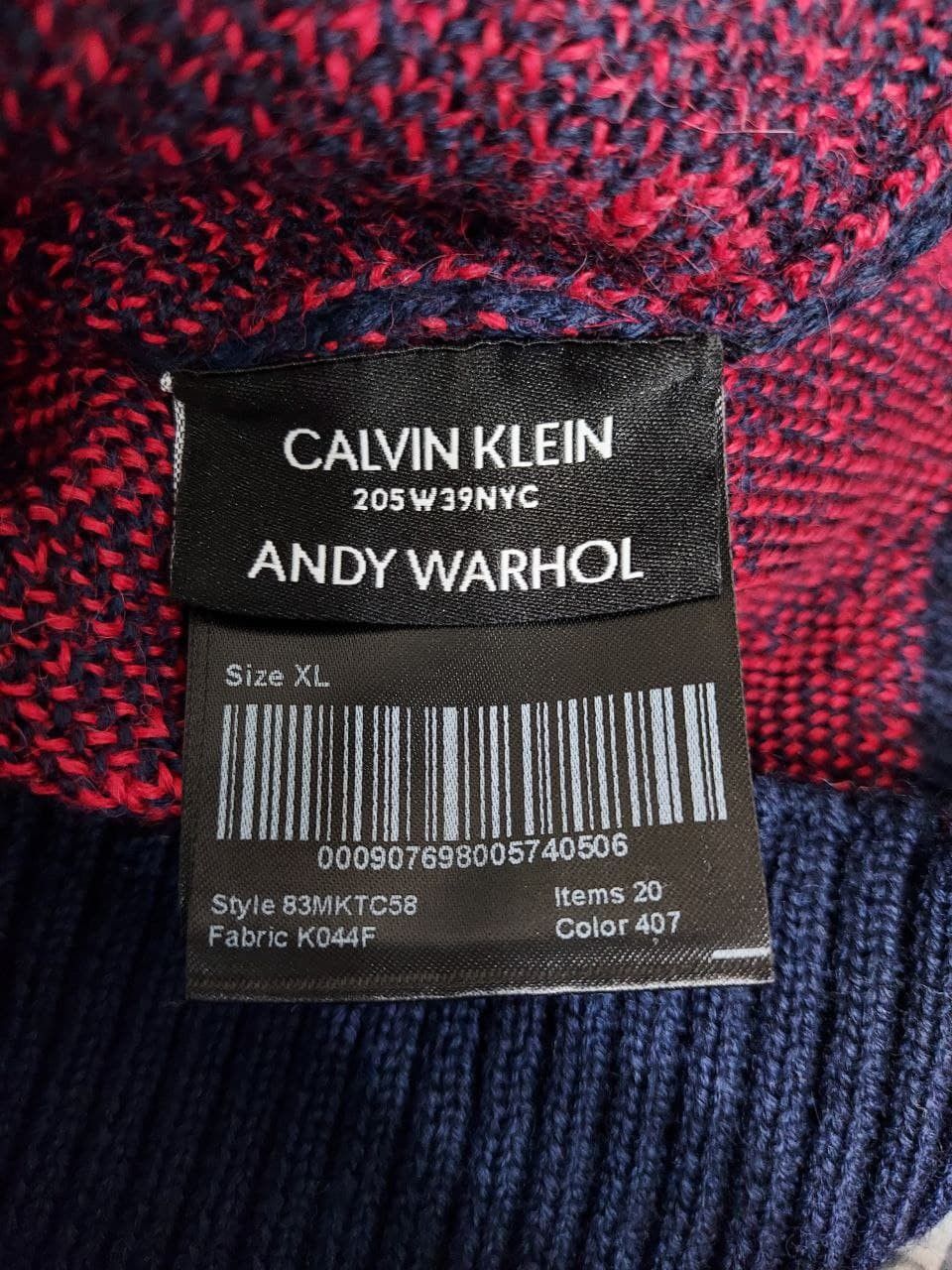 Andy Warhol *New* Knives Jacquard Sweater Size US XL / EU 56 / 4 - 5 Thumbnail