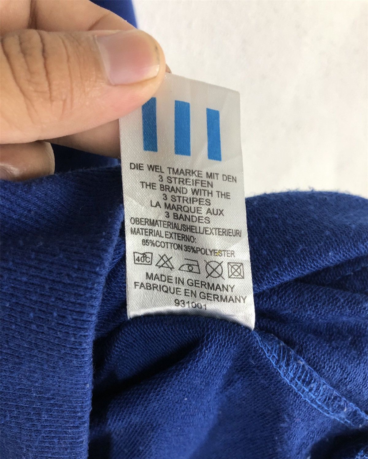Adidas × Vintage Vintage Adidas West Germany 3 Stripe Hoodie Size US M / EU 48-50 / 2 - 10 Thumbnail