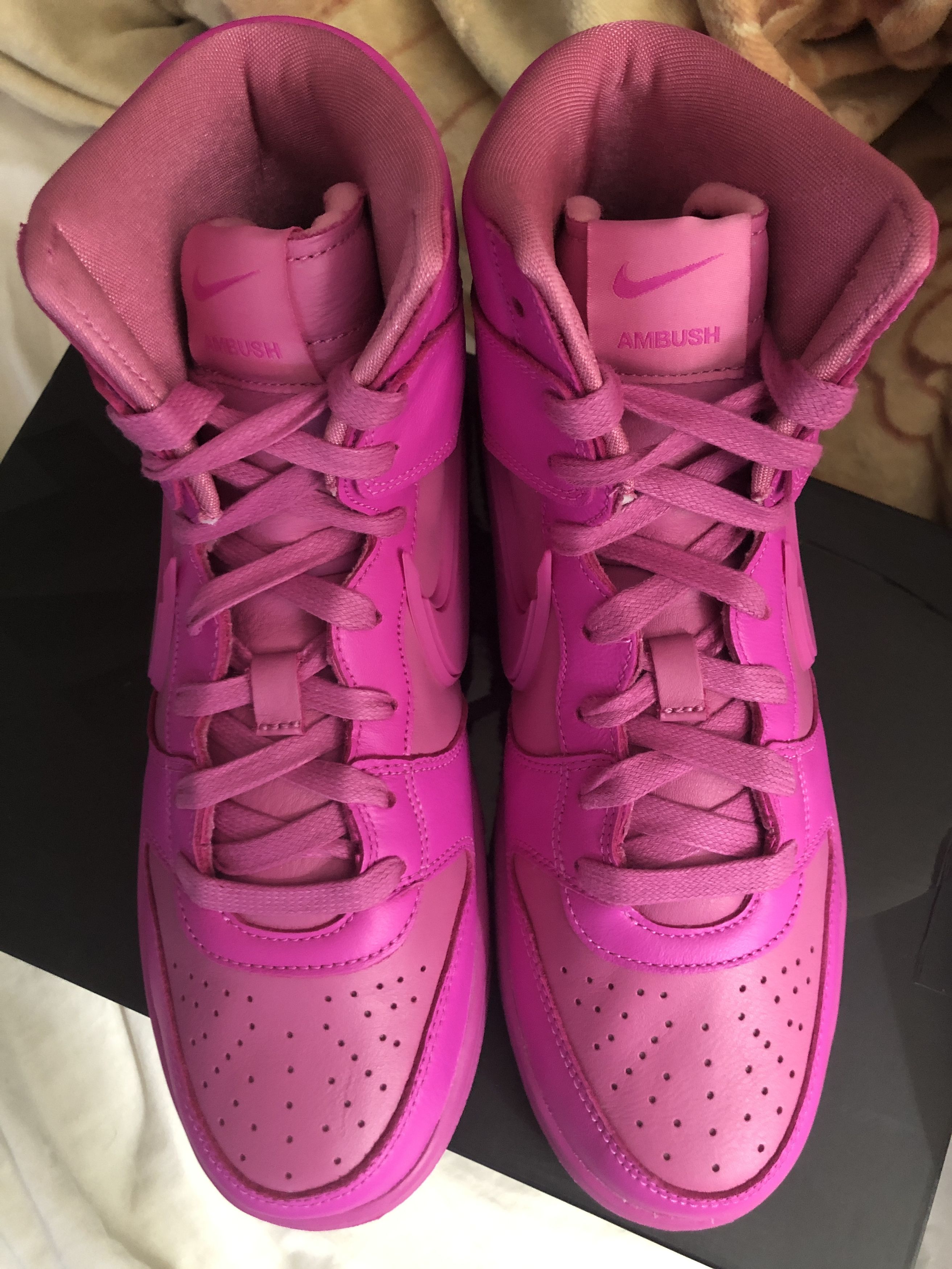 Ambush Design × Nike NEW Nike Dunk High X AMBUSH Cosmic Fuchsia US 8.5 Sneakers Size US 8.5 / EU 41-42 - 4 Thumbnail