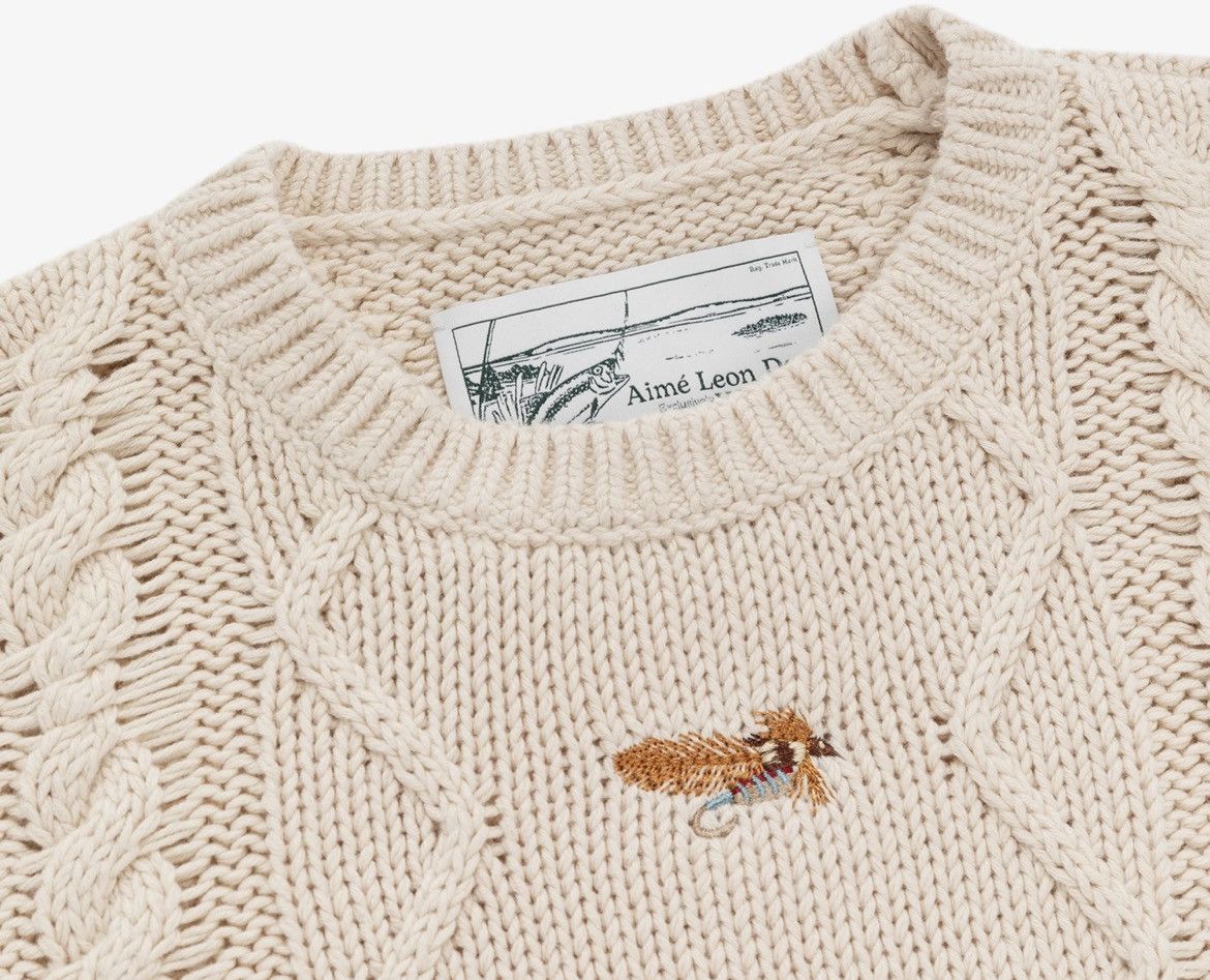 Aime Leon Dore NEW Aime Leon Dore ALD / Woolrich Flies Sweater XL cream Size US XL / EU 56 / 4 - 2 Thumbnail