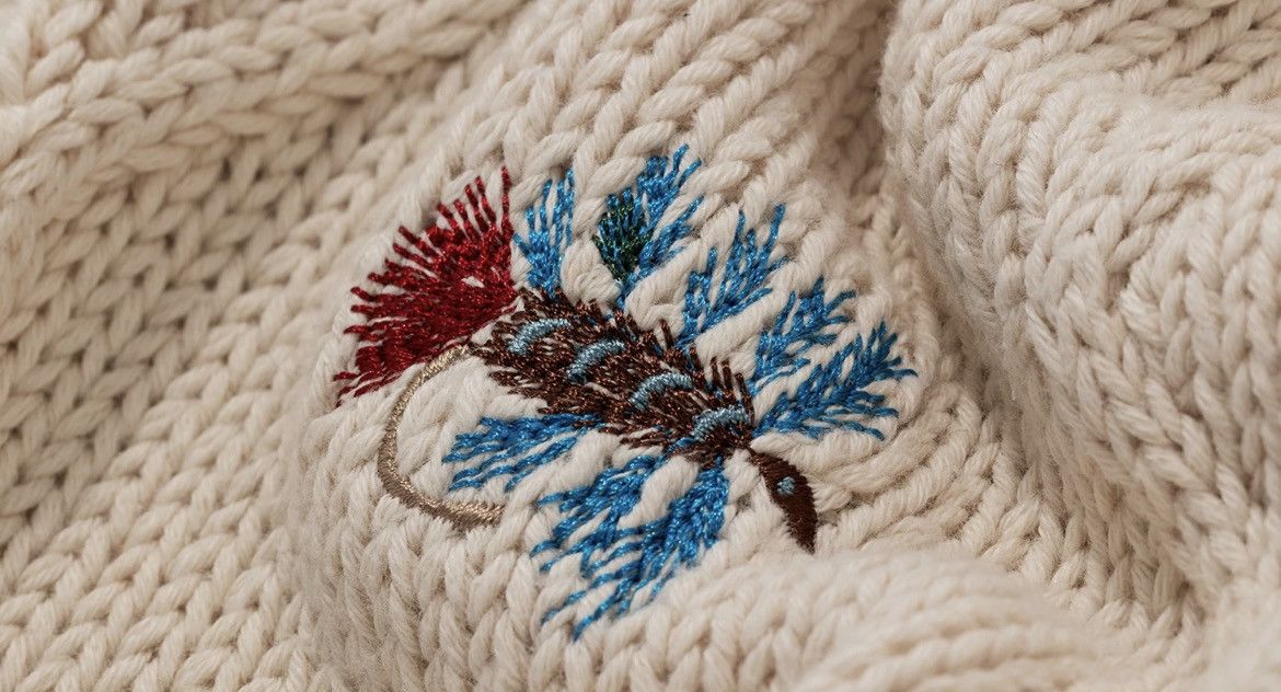 Aime Leon Dore NEW Aime Leon Dore ALD / Woolrich Flies Sweater XL cream Size US XL / EU 56 / 4 - 3 Thumbnail