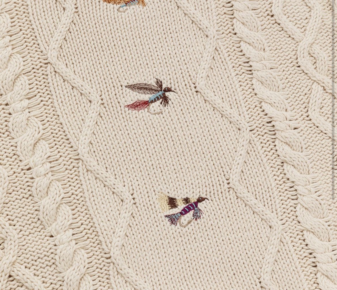 Aime Leon Dore NEW Aime Leon Dore ALD / Woolrich Flies Sweater XL cream Size US XL / EU 56 / 4 - 5 Thumbnail