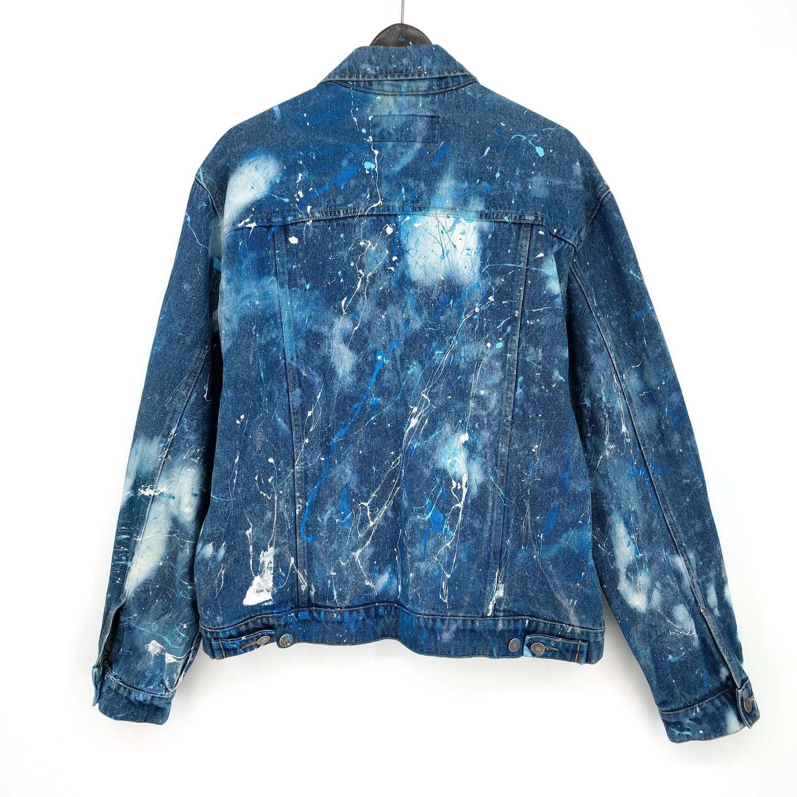 Vintage × Wrangler Vintage Wrangler Custom Denim Trucker Painter Jean Jacket L Size US L / EU 52-54 / 3 - 6 Thumbnail