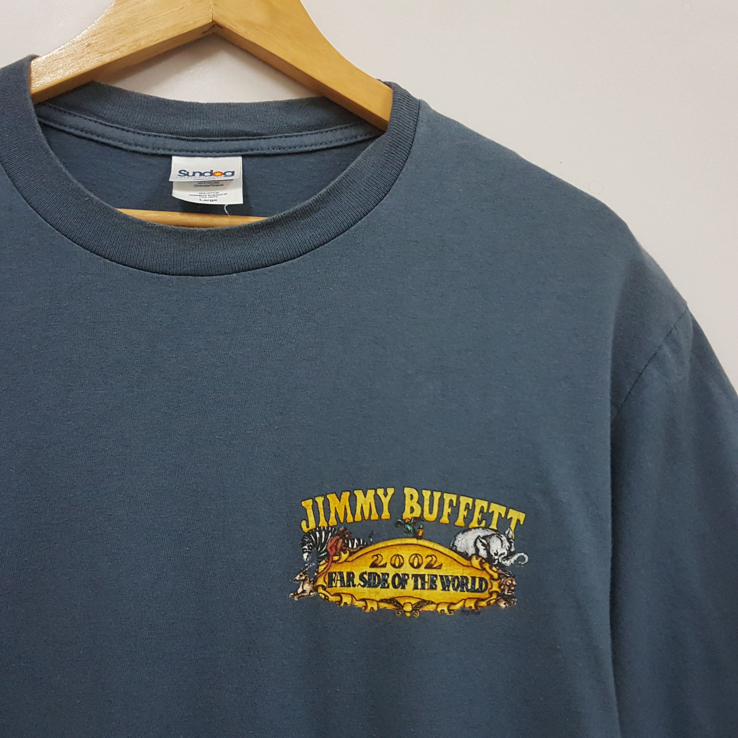 Band Tees × Vintage Vintage Jimmy Buffet American singer Far Side world t-shirt Size US L / EU 52-54 / 3 - 3 Thumbnail