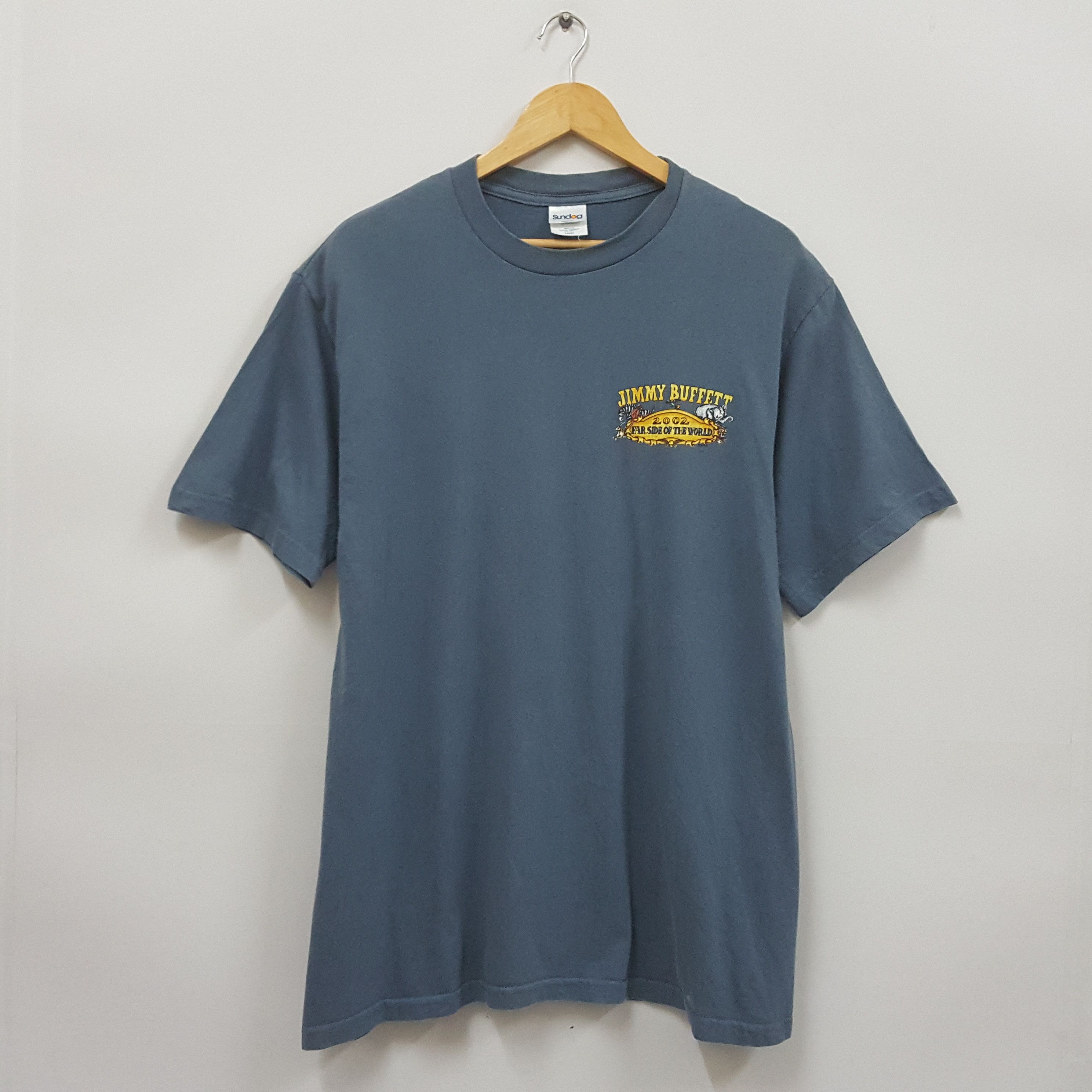 Band Tees × Vintage Vintage Jimmy Buffet American singer Far Side world t-shirt Size US L / EU 52-54 / 3 - 4 Thumbnail