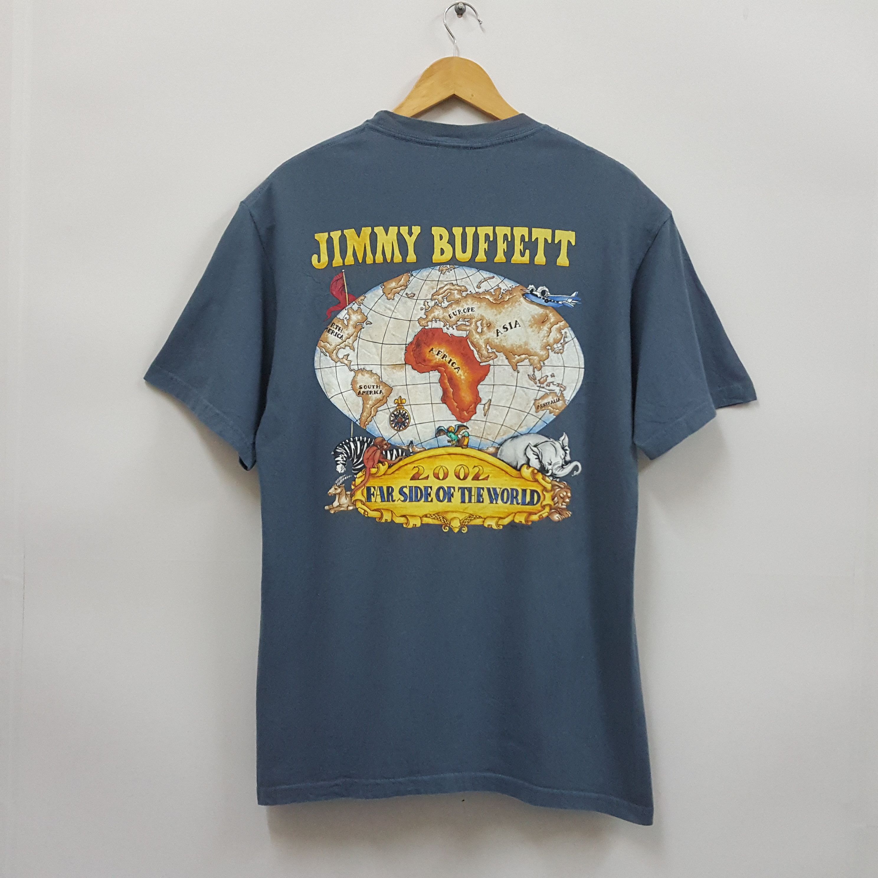 Band Tees × Vintage Vintage Jimmy Buffet American singer Far Side world t-shirt Size US L / EU 52-54 / 3 - 1 Thumbnail