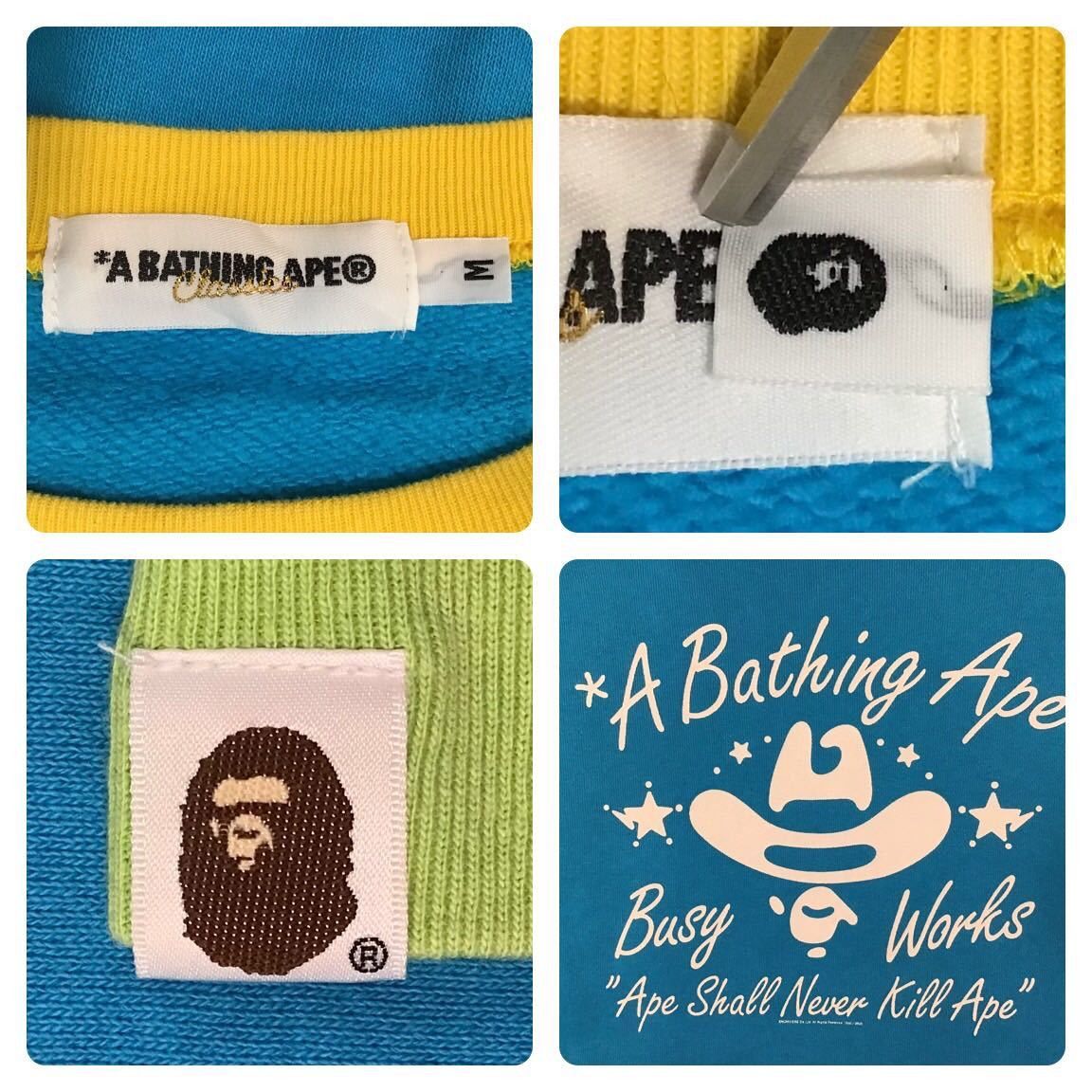Bape BAPE logo crazy long sleeve sweat shirt Size US M / EU 48-50 / 2 - 8 Thumbnail