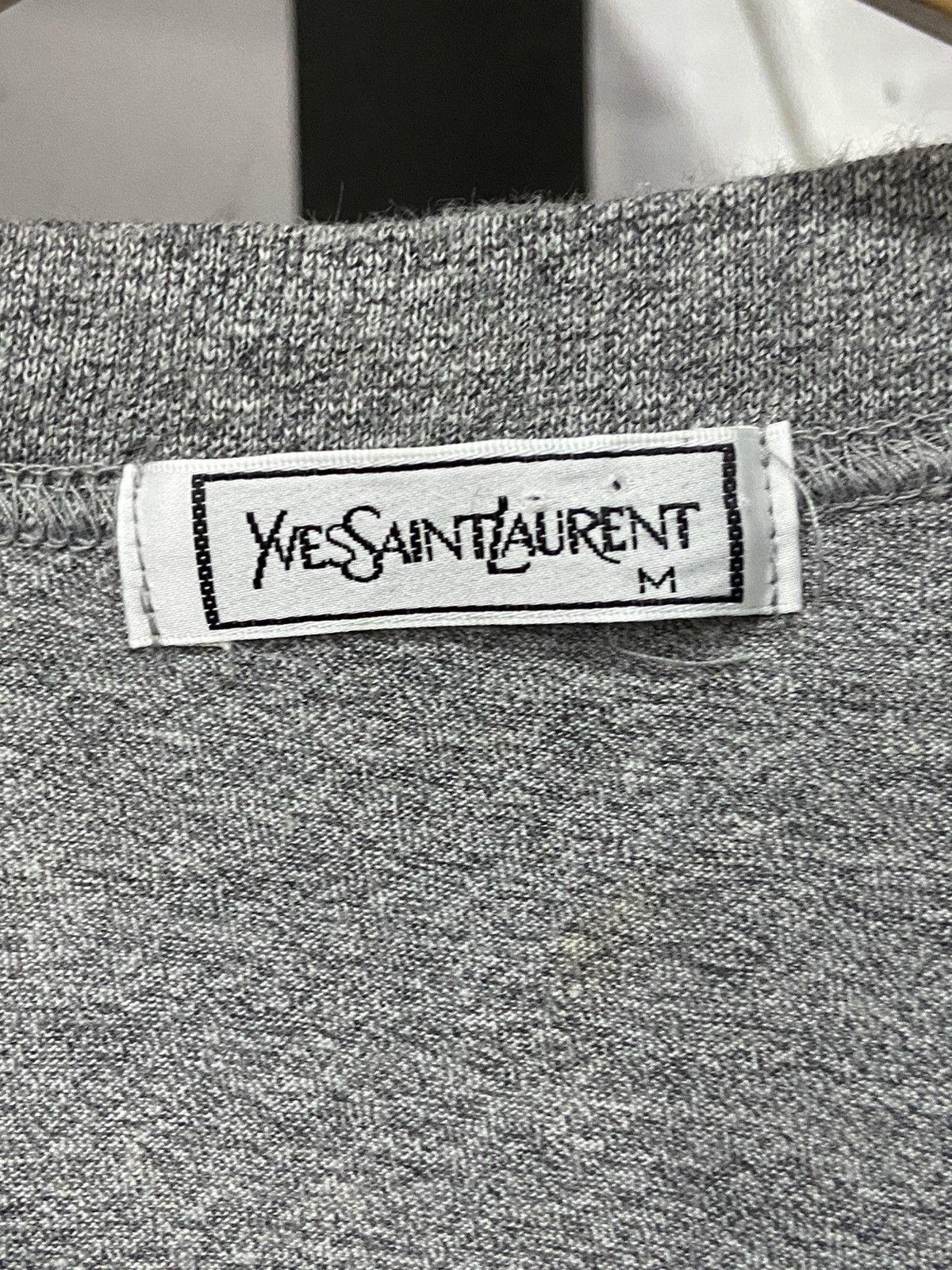 Vintage × Yves Saint Laurent Vintage Yves Saint Laurent YSL Chest Logo Tshirt Size US M / EU 48-50 / 2 - 8 Thumbnail