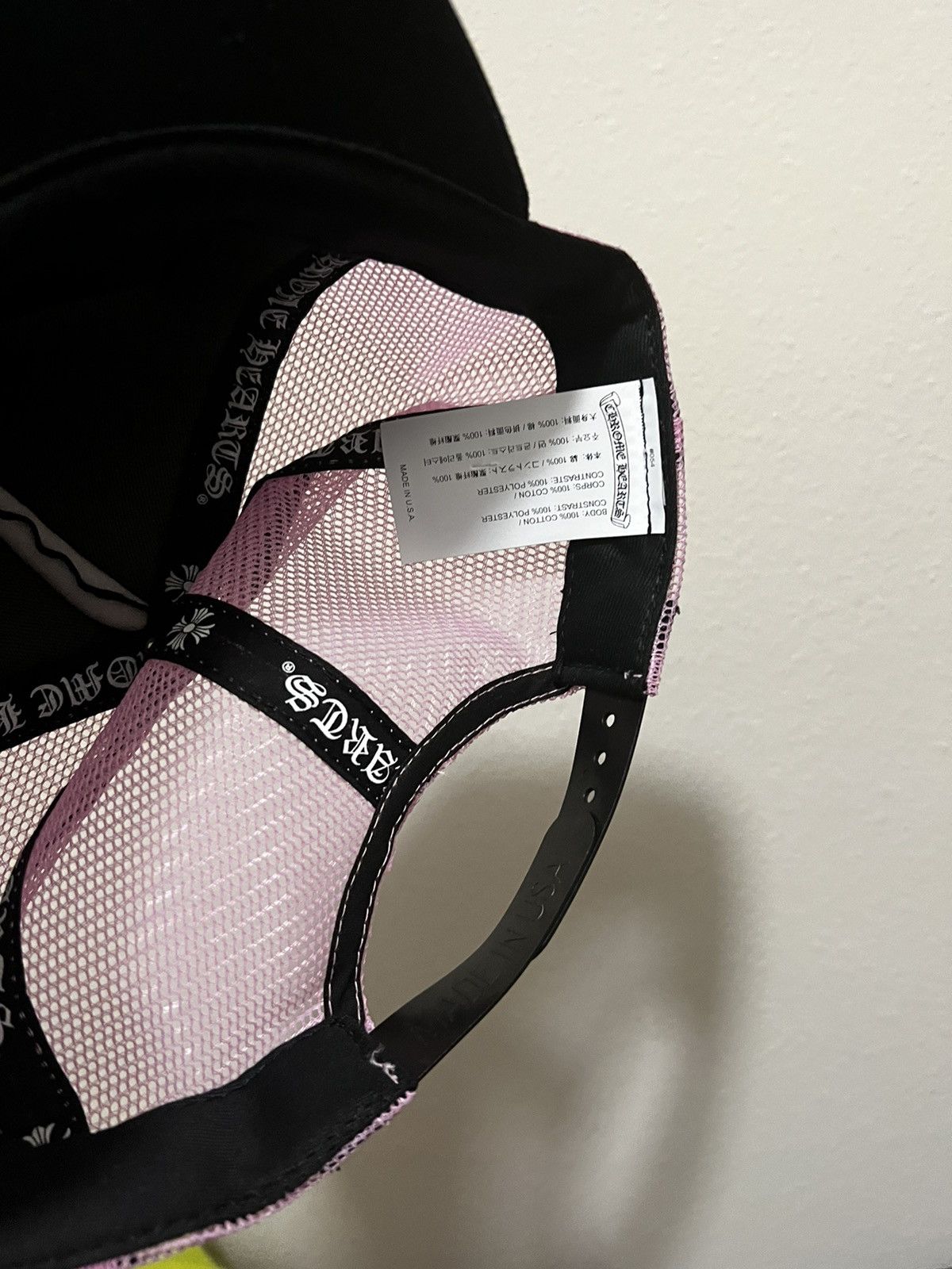 Chrome Hearts 2021 Pink Trucker Hat Size ONE SIZE - 4 Thumbnail