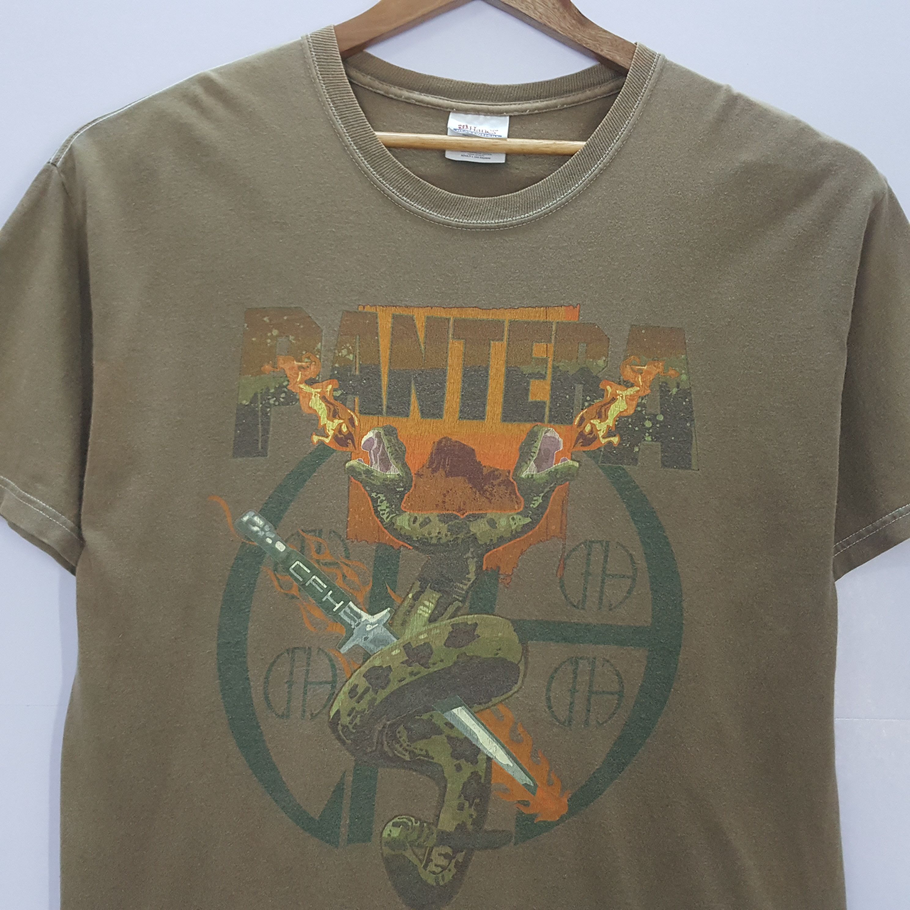 Band Tees × Vintage Vintage PANTERA American rock band nice design t-shirt Size US L / EU 52-54 / 3 - 5 Thumbnail