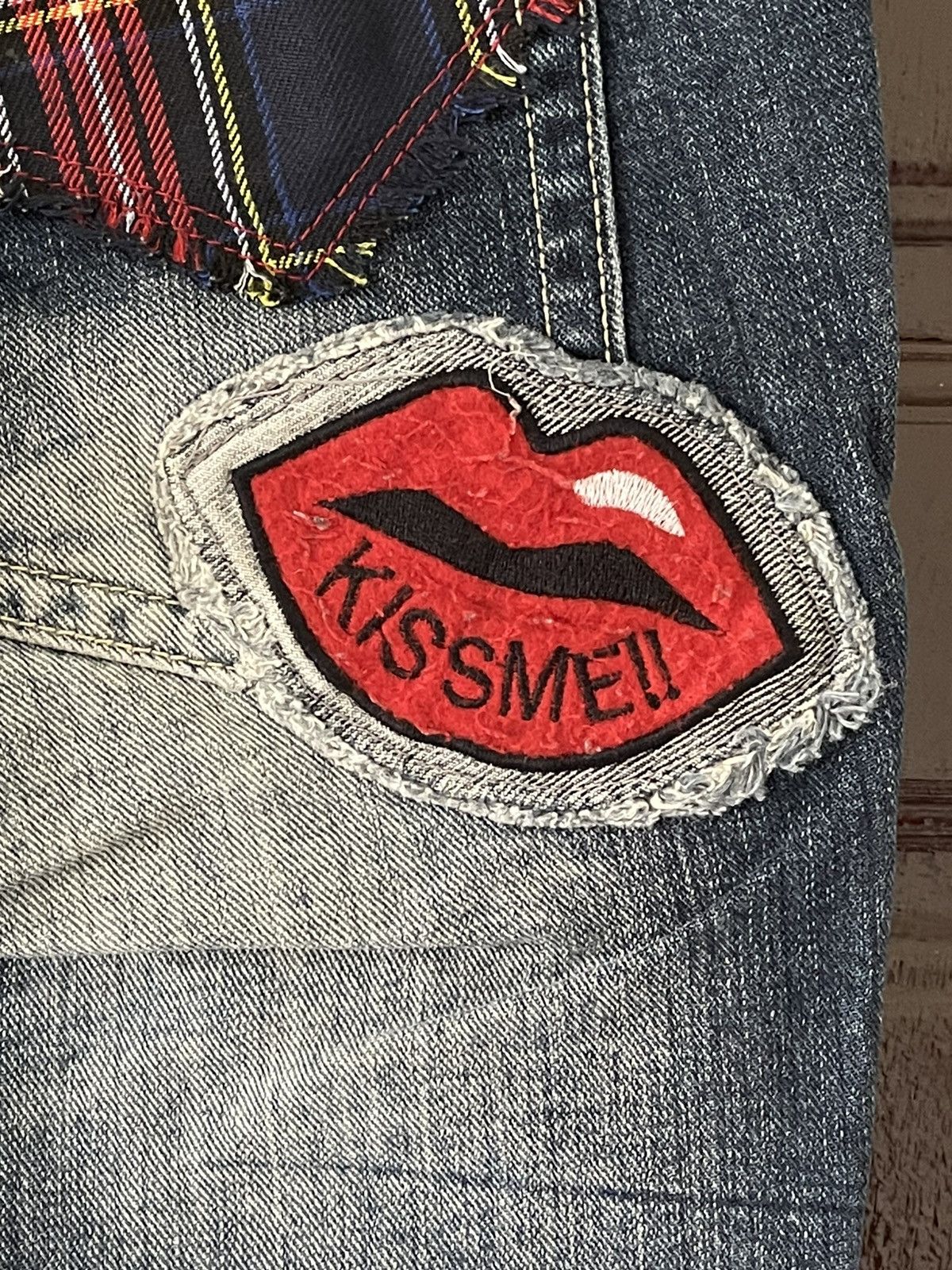 Japanese Brand × Vintage Special Design🔥Sky Bomber Patches Logo Denim Size US 30 / EU 46 - 17 Thumbnail