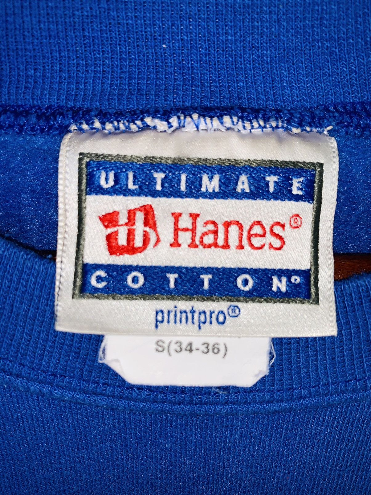 Vintage 90s Hampton University SRT Sweatshirt/Size S/Blue Colour Size US S / EU 44-46 / 1 - 4 Thumbnail