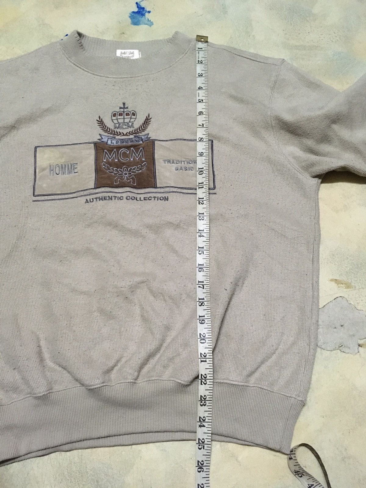 MCM Vintage MCM Big Logo Embroidered Crewneck Sweatshirt Size US M / EU 48-50 / 2 - 8 Thumbnail