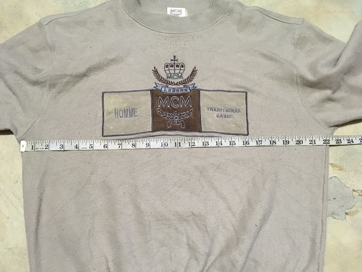 MCM Vintage MCM Big Logo Embroidered Crewneck Sweatshirt Size US M / EU 48-50 / 2 - 6 Thumbnail