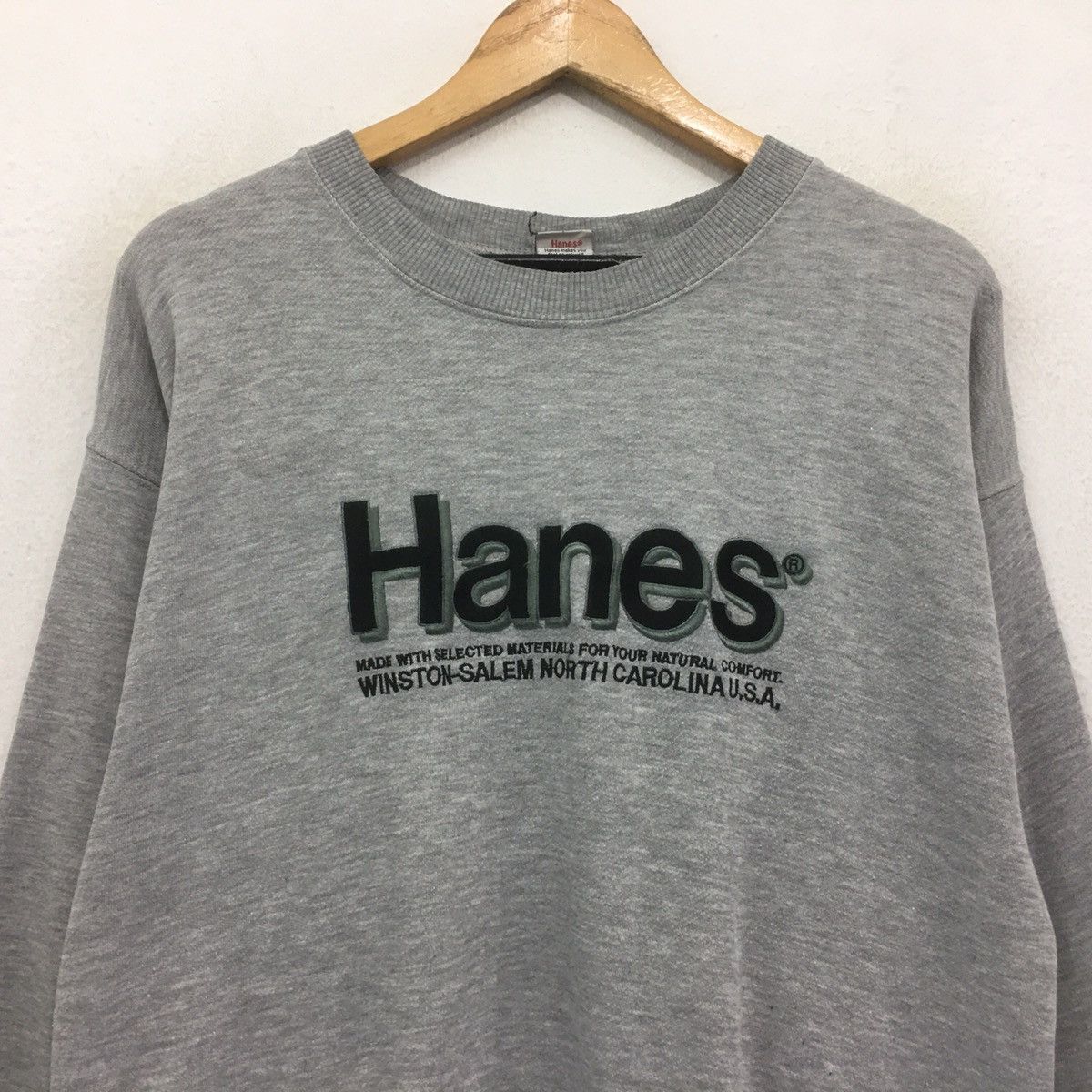 Hanes × Vintage Hanes Sweatshirt Spellout Winston Salem NorthCalifornia Size US M / EU 48-50 / 2 - 3 Thumbnail