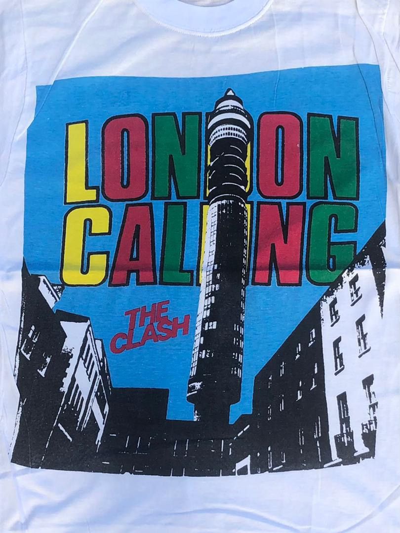 Band Tees × Vintage vintage tee D - 5 the Clash london calling Size US M / EU 48-50 / 2 - 2 Thumbnail