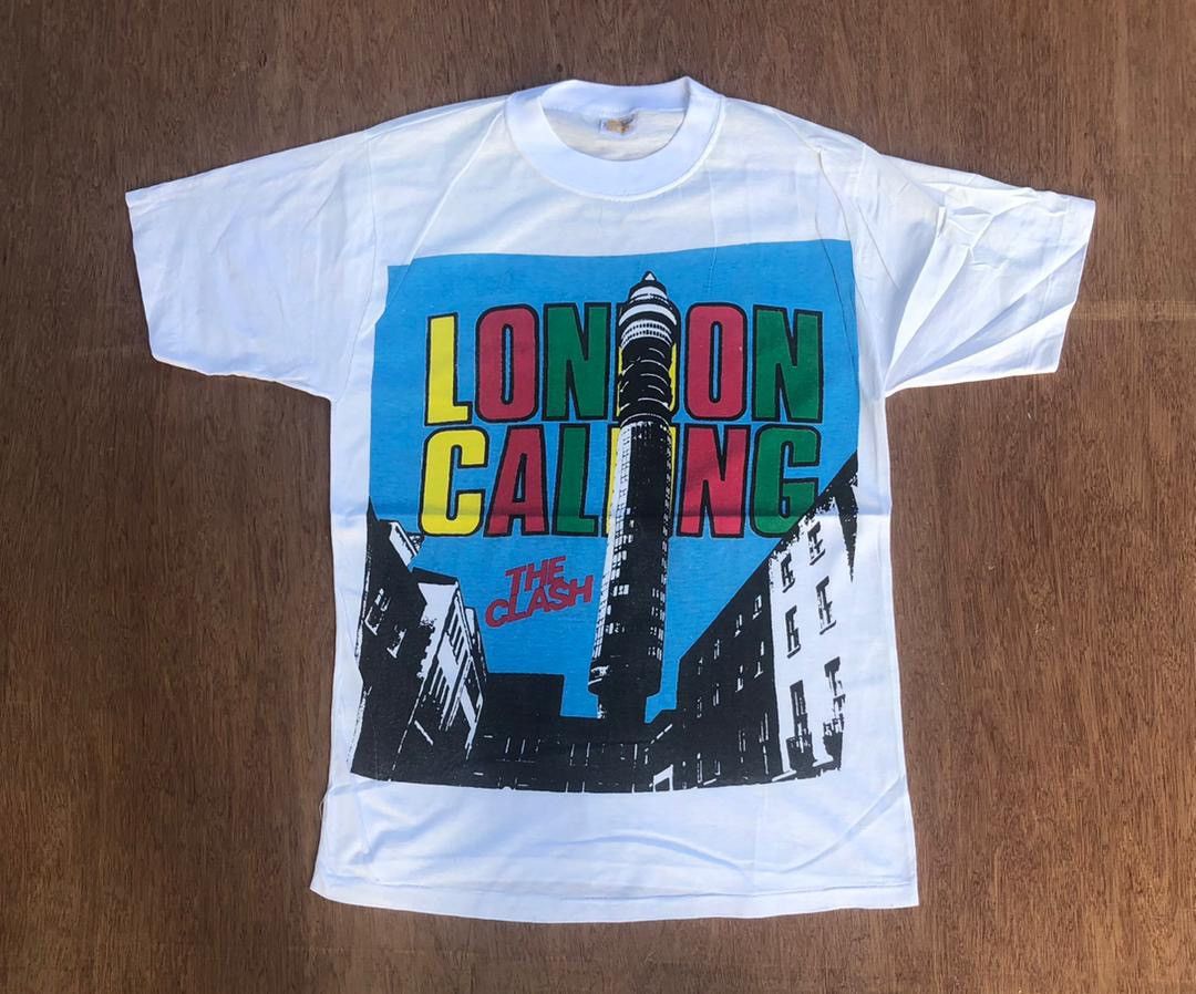 Band Tees × Vintage vintage tee D - 5 the Clash london calling Size US M / EU 48-50 / 2 - 1 Thumbnail