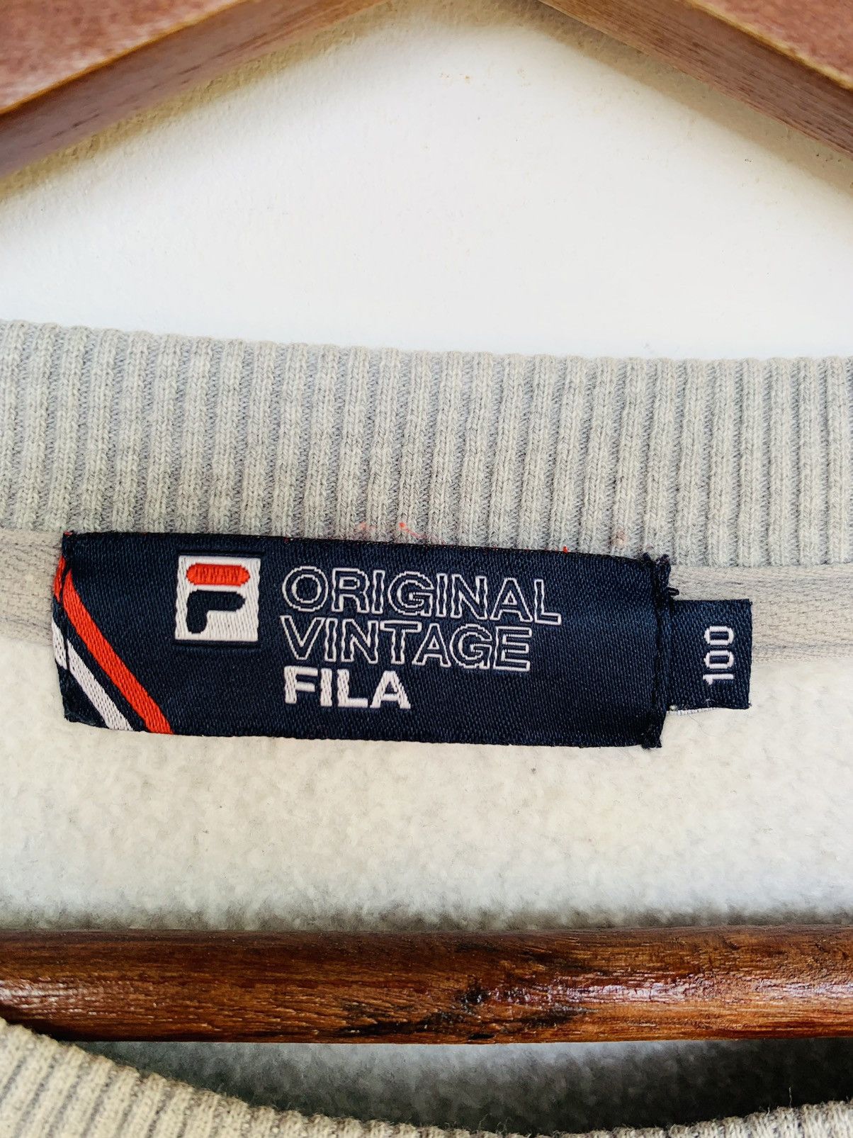 Fila Vintage Fila Big Logo Sweatshirt/Size M/Grey Colour Size US M / EU 48-50 / 2 - 4 Thumbnail