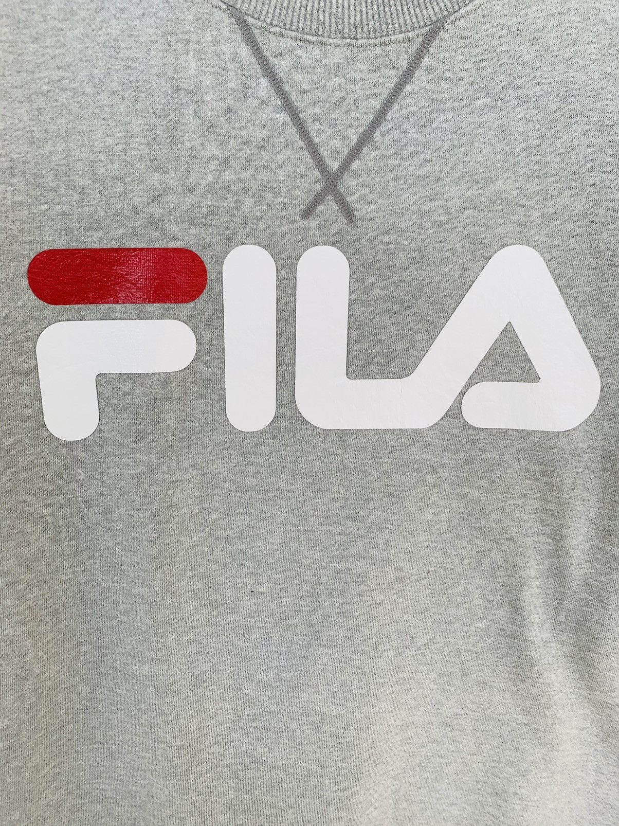 Fila Vintage Fila Big Logo Sweatshirt/Size M/Grey Colour Size US M / EU 48-50 / 2 - 3 Thumbnail