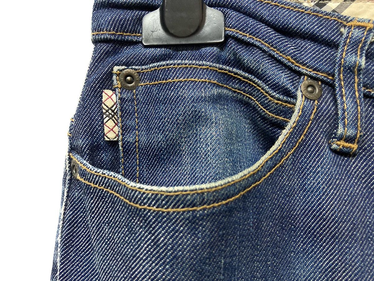 Burberry × Vintage Vintage Burberry London Nova Check Washed Denim Pants Size US 30 / EU 46 - 7 Thumbnail