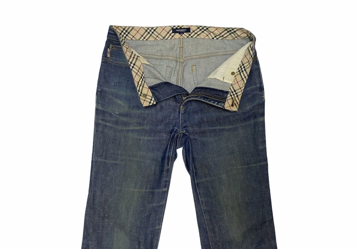 Burberry × Vintage Vintage Burberry London Nova Check Washed Denim Pants Size US 30 / EU 46 - 3 Thumbnail