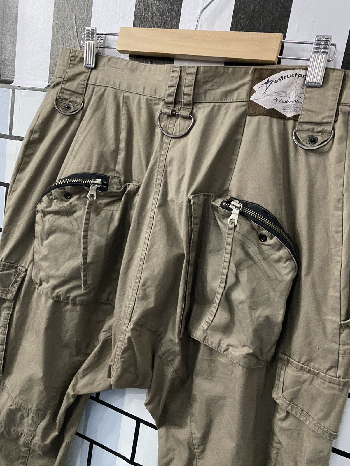 Japanese Brand × PPFM PPFM Japan Cargo 3quarter Parachute Multi Pocket Baggy Pants Size US 30 / EU 46 - 9 Thumbnail