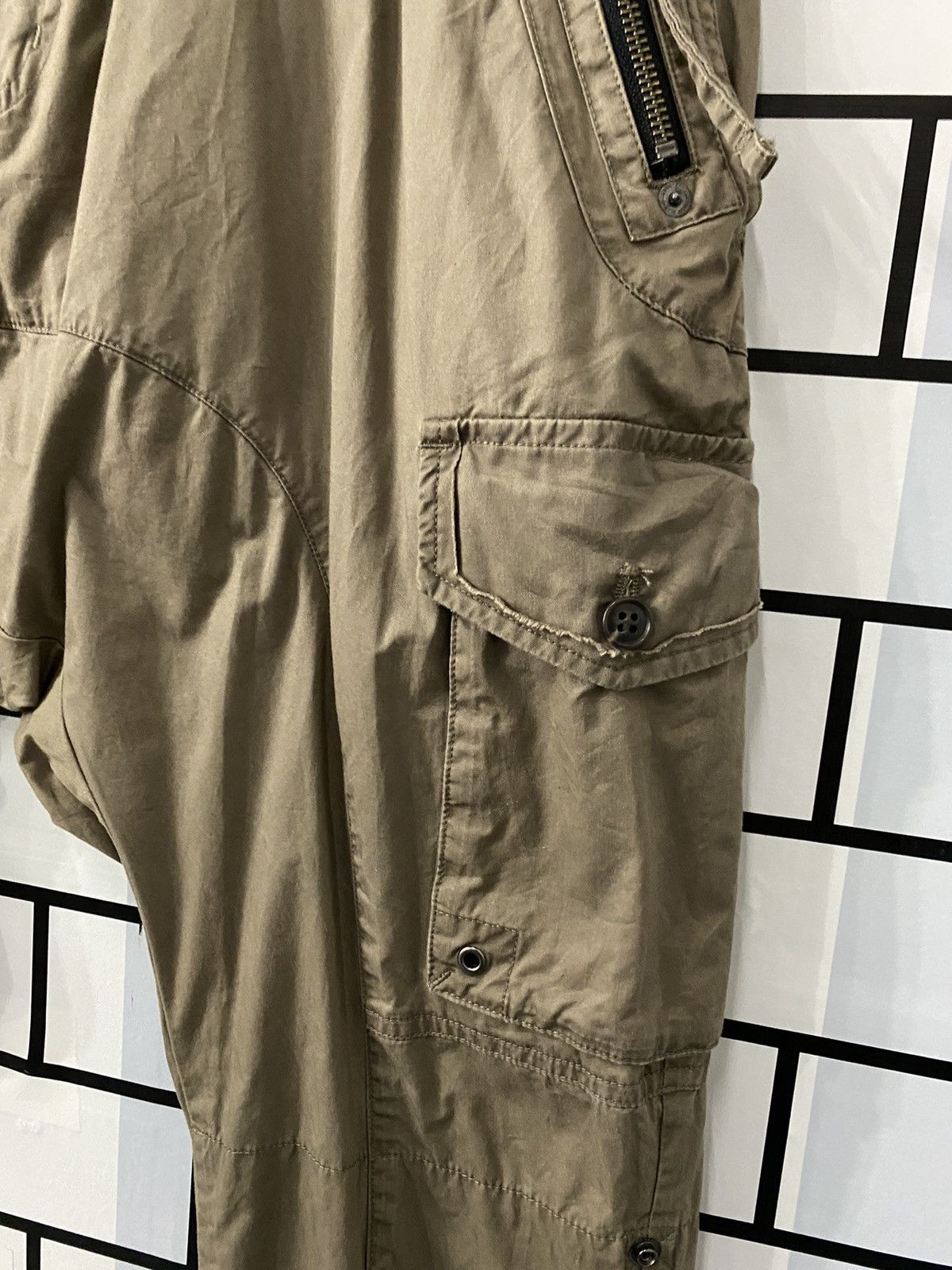 Japanese Brand × PPFM PPFM Japan Cargo 3quarter Parachute Multi Pocket Baggy Pants Size US 30 / EU 46 - 7 Thumbnail