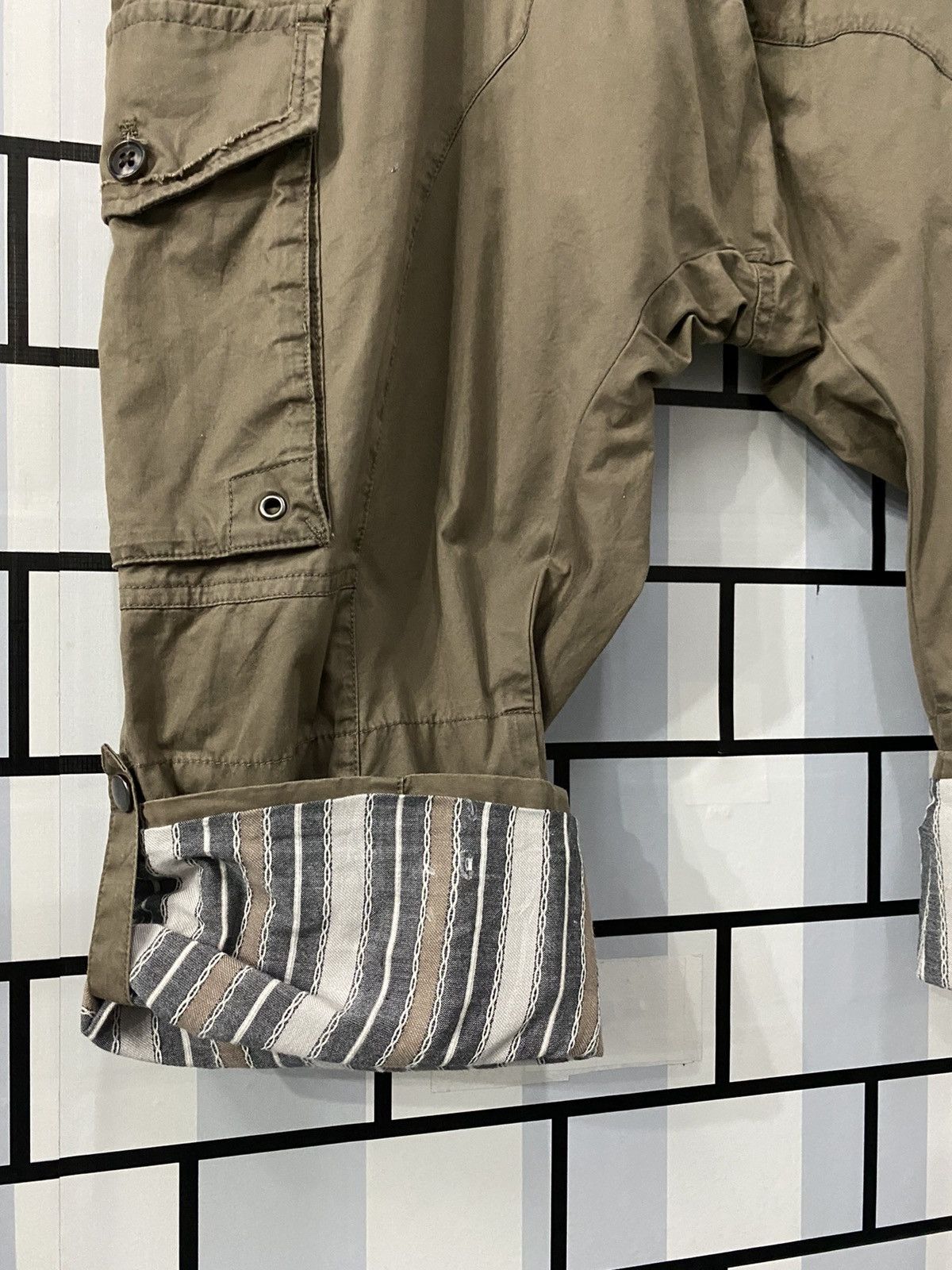 Japanese Brand × PPFM PPFM Japan Cargo 3quarter Parachute Multi Pocket Baggy Pants Size US 30 / EU 46 - 4 Thumbnail