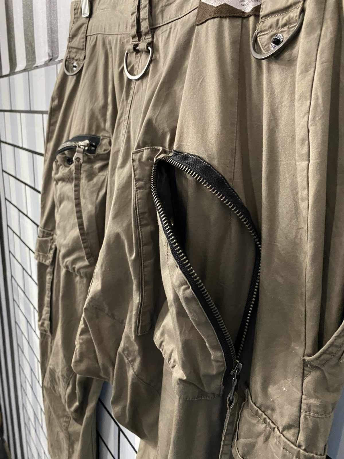 Japanese Brand × PPFM PPFM Japan Cargo 3quarter Parachute Multi Pocket Baggy Pants Size US 30 / EU 46 - 10 Thumbnail