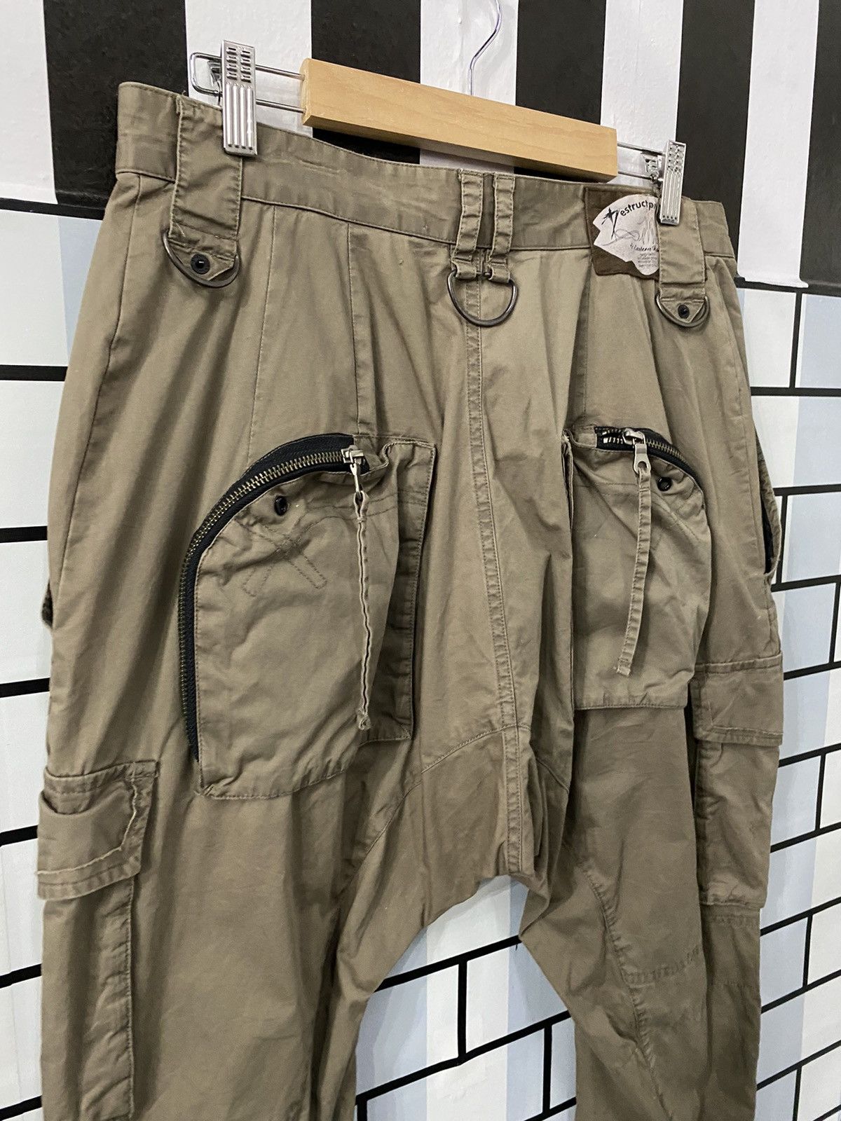 Japanese Brand × PPFM PPFM Japan Cargo 3quarter Parachute Multi Pocket Baggy Pants Size US 30 / EU 46 - 8 Thumbnail