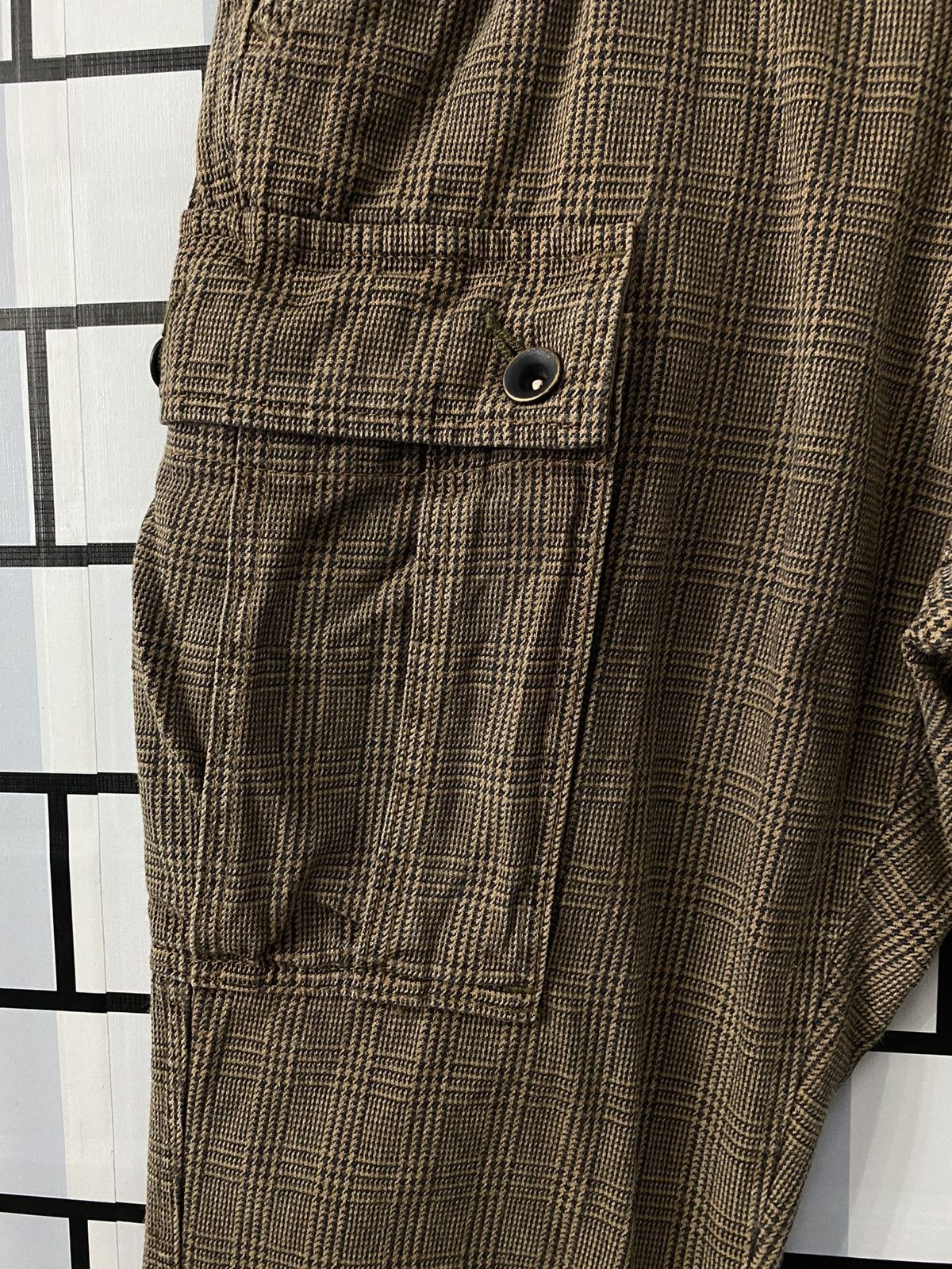 Japanese Brand Vintage Surplus Japan Cargo Bush pantd Check Plaid Size US 30 / EU 46 - 8 Thumbnail