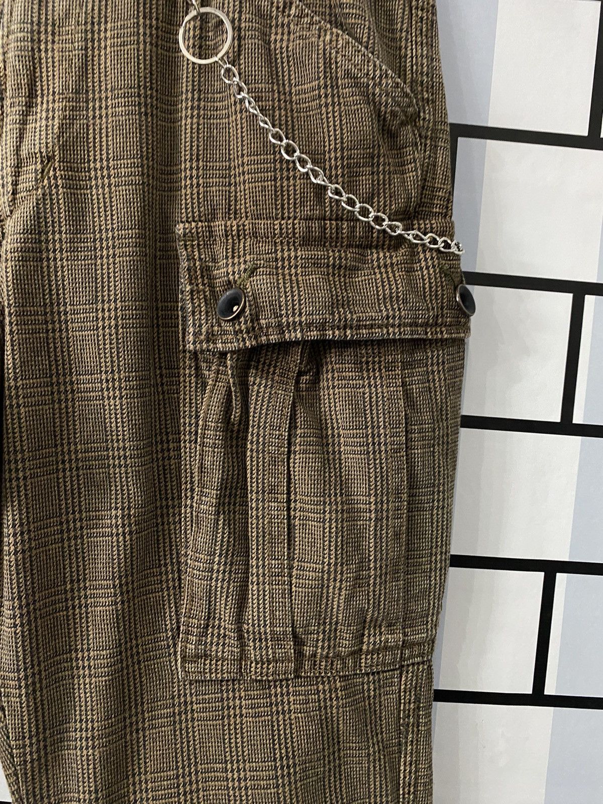 Japanese Brand Vintage Surplus Japan Cargo Bush pantd Check Plaid Size US 30 / EU 46 - 5 Thumbnail