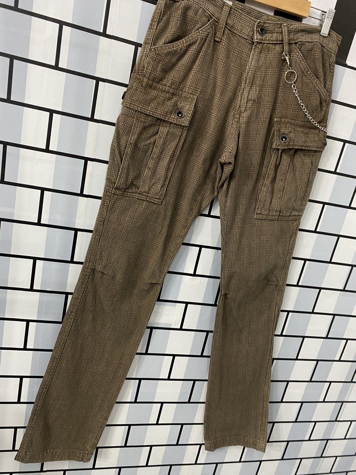 Japanese Brand Vintage Surplus Japan Cargo Bush pantd Check Plaid Size US 30 / EU 46 - 7 Thumbnail