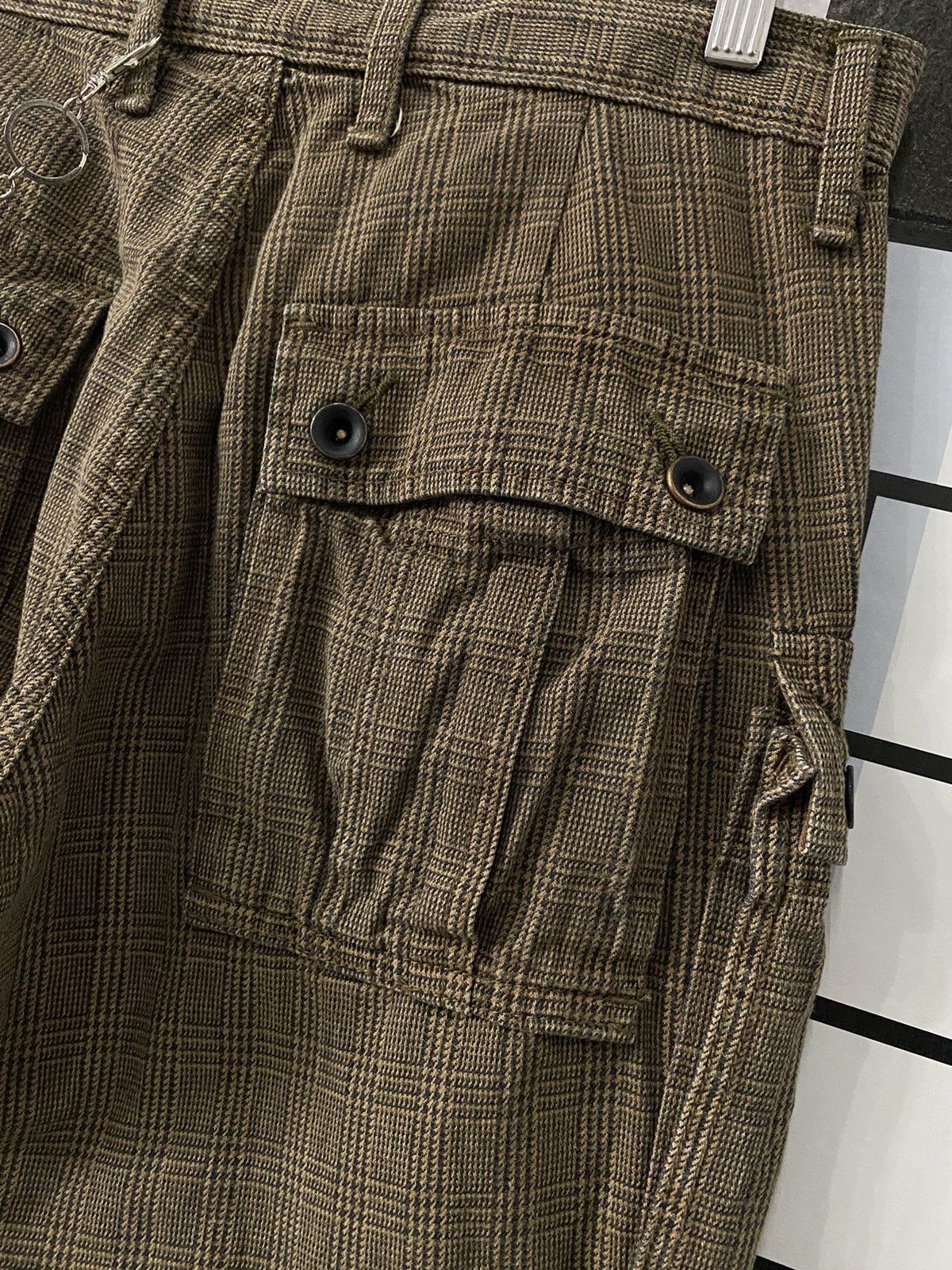 Japanese Brand Vintage Surplus Japan Cargo Bush pantd Check Plaid Size US 30 / EU 46 - 12 Thumbnail