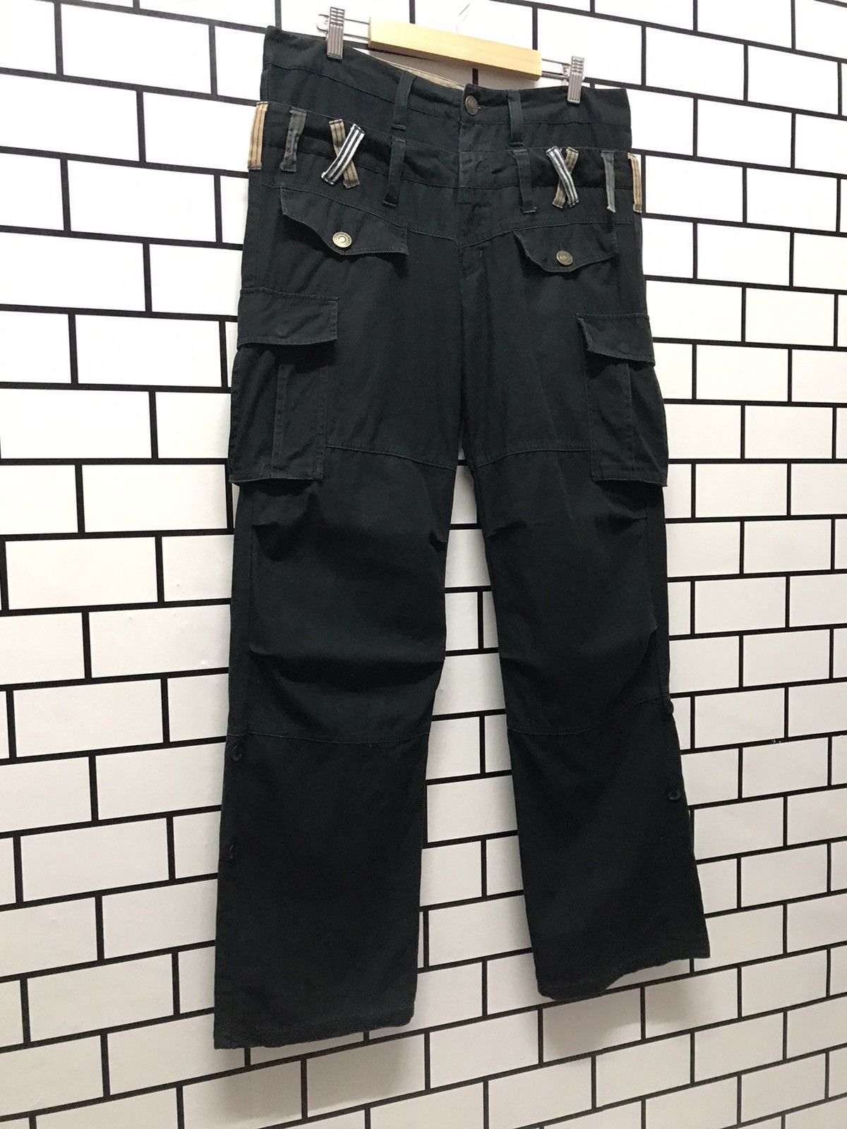 Designer × Japanese Brand Japanese Style Cargo Bush Double Waist Pants Size US 33 - 4 Thumbnail