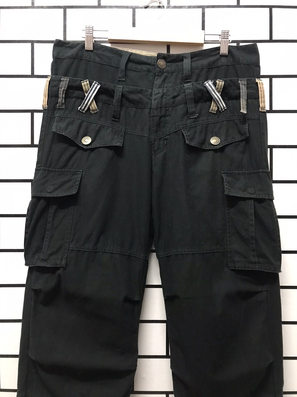 Designer × Japanese Brand Japanese Style Cargo Bush Double Waist Pants Size US 33 - 5 Thumbnail