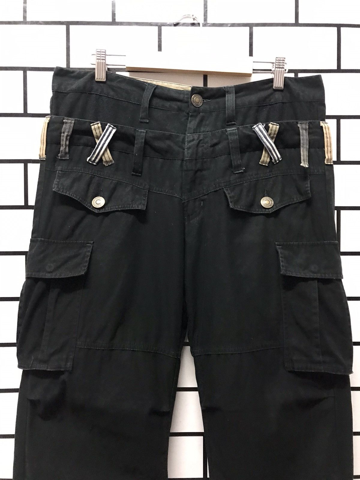 Designer × Japanese Brand Japanese Style Cargo Bush Double Waist Pants Size US 33 - 9 Thumbnail