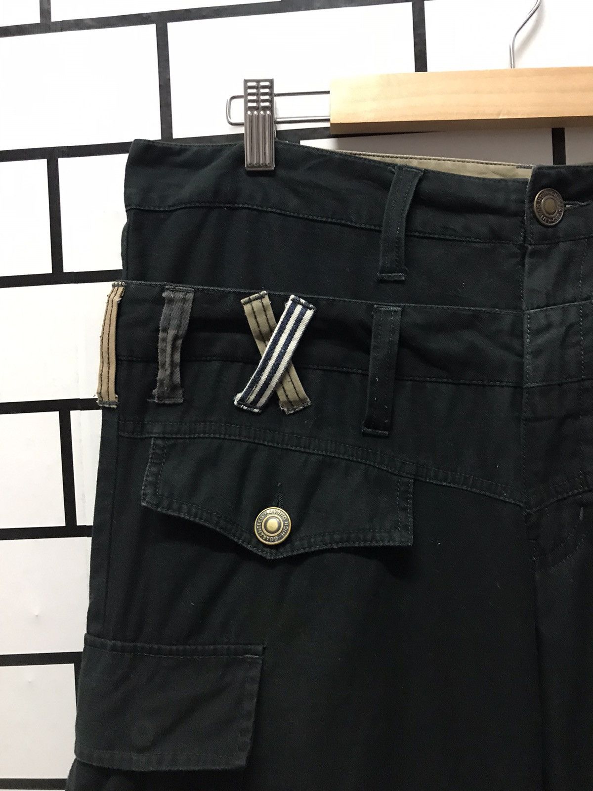 Designer × Japanese Brand Japanese Style Cargo Bush Double Waist Pants Size US 33 - 7 Thumbnail