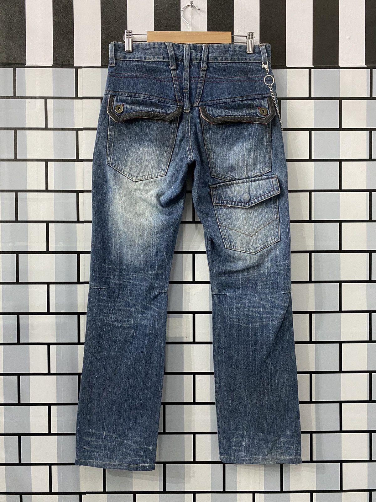 Designer × Japanese Brand Vintage Gumu Japan Multi Pocket Motif Denim Pants Size US 30 / EU 46 - 2 Thumbnail