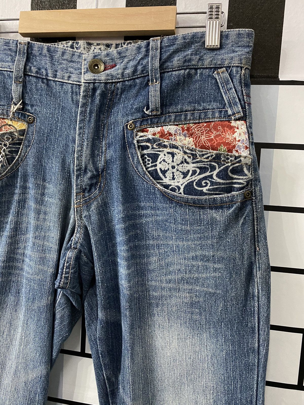 Designer × Japanese Brand Vintage Gumu Japan Multi Pocket Motif Denim Pants Size US 30 / EU 46 - 6 Thumbnail