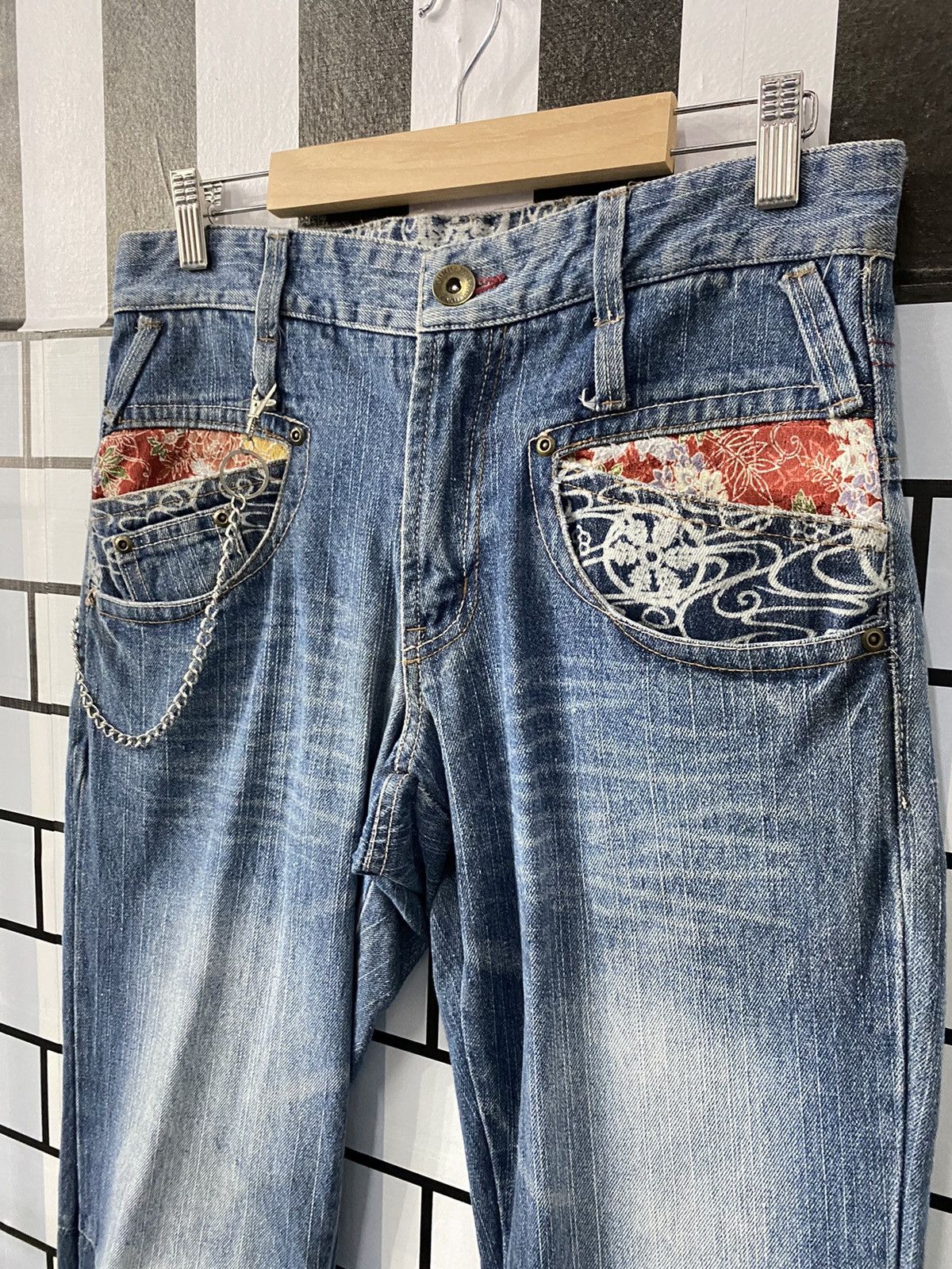 Designer × Japanese Brand Vintage Gumu Japan Multi Pocket Motif Denim Pants Size US 30 / EU 46 - 7 Thumbnail
