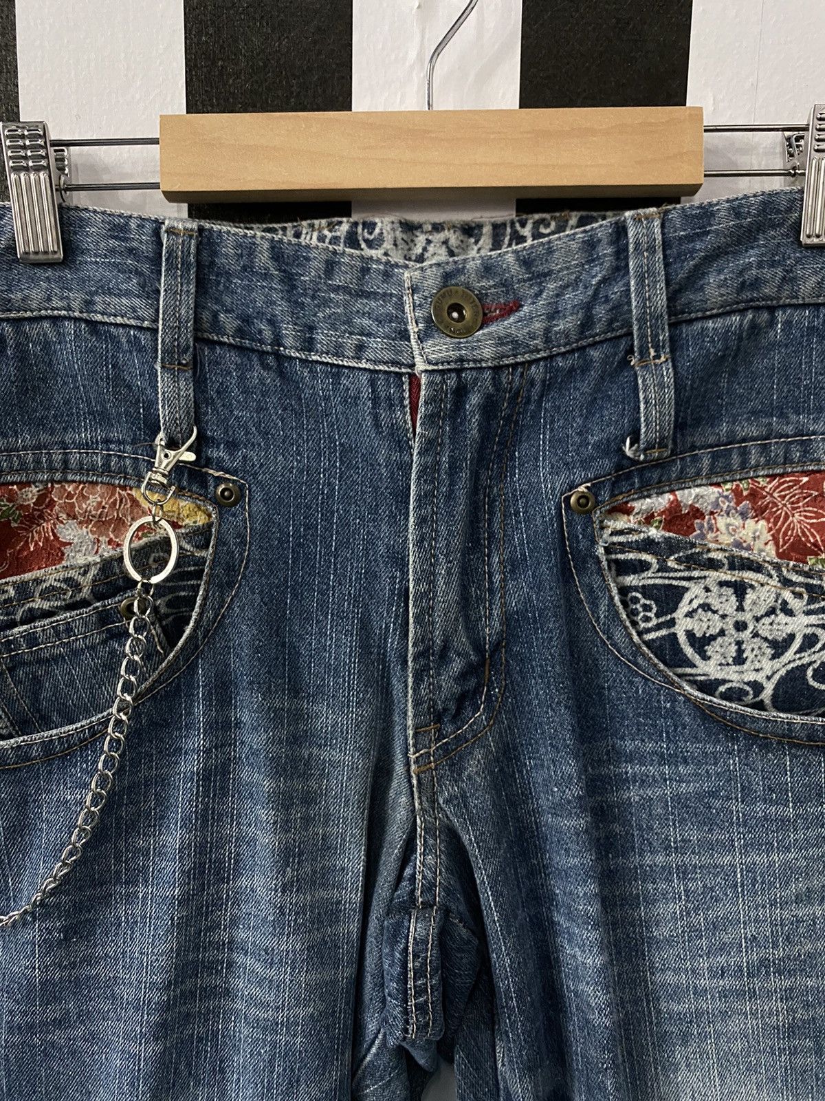 Designer × Japanese Brand Vintage Gumu Japan Multi Pocket Motif Denim Pants Size US 30 / EU 46 - 8 Thumbnail